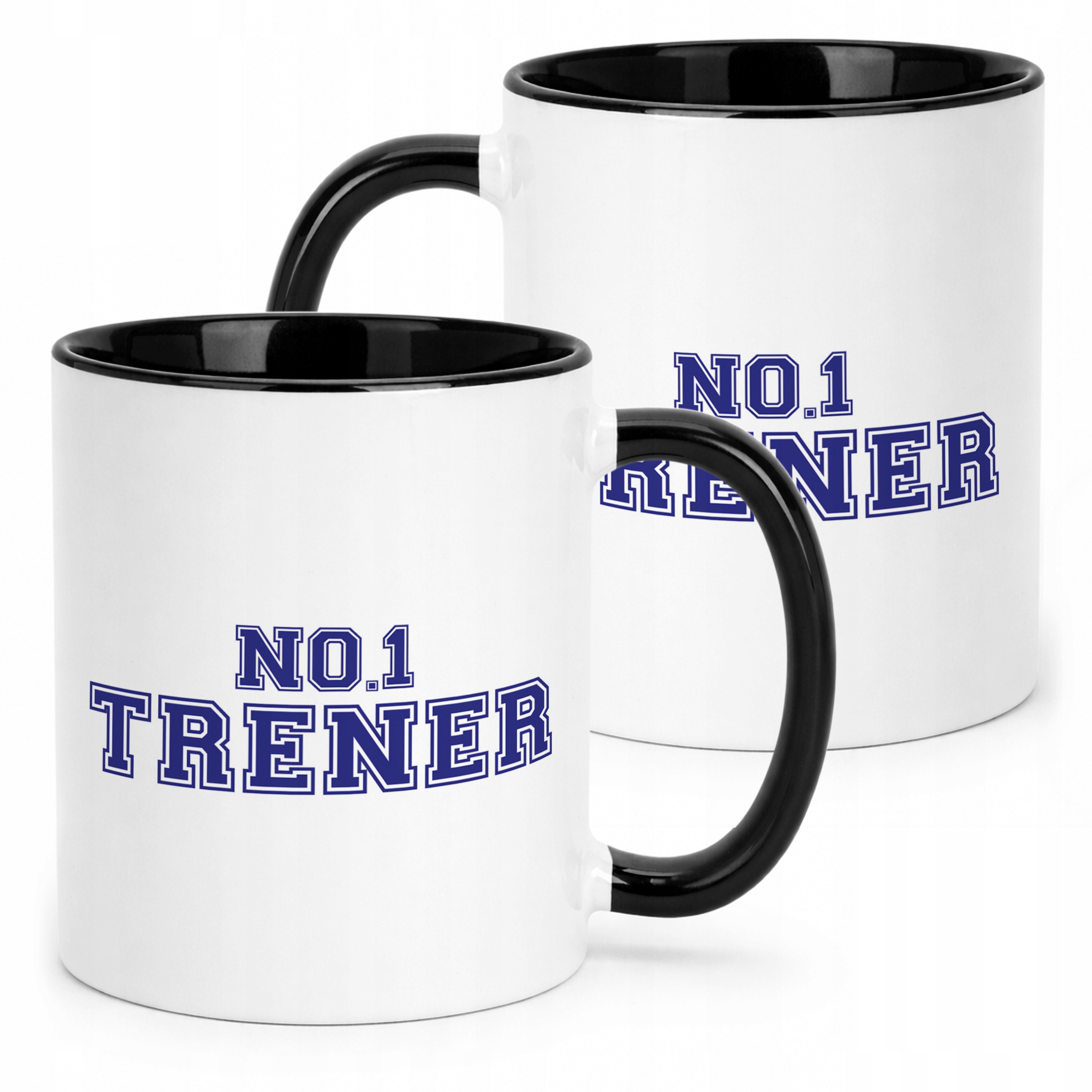 Kubek Czarny Trener No.1 Sport Prezent Najlepszy Trener