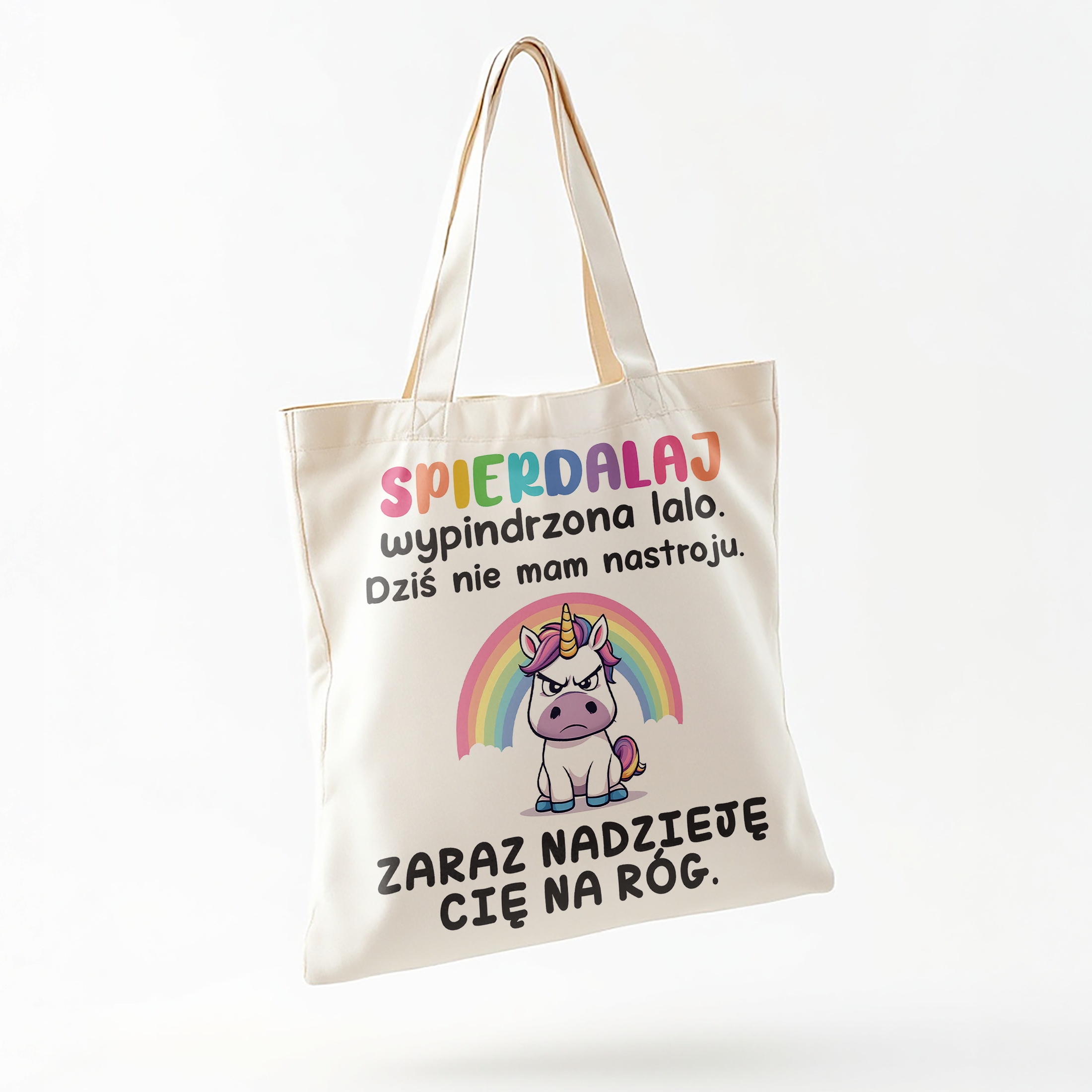 Torba bawełniana na zakupy Spie***laj Wypindrzona Lalo Zabawny Prezent