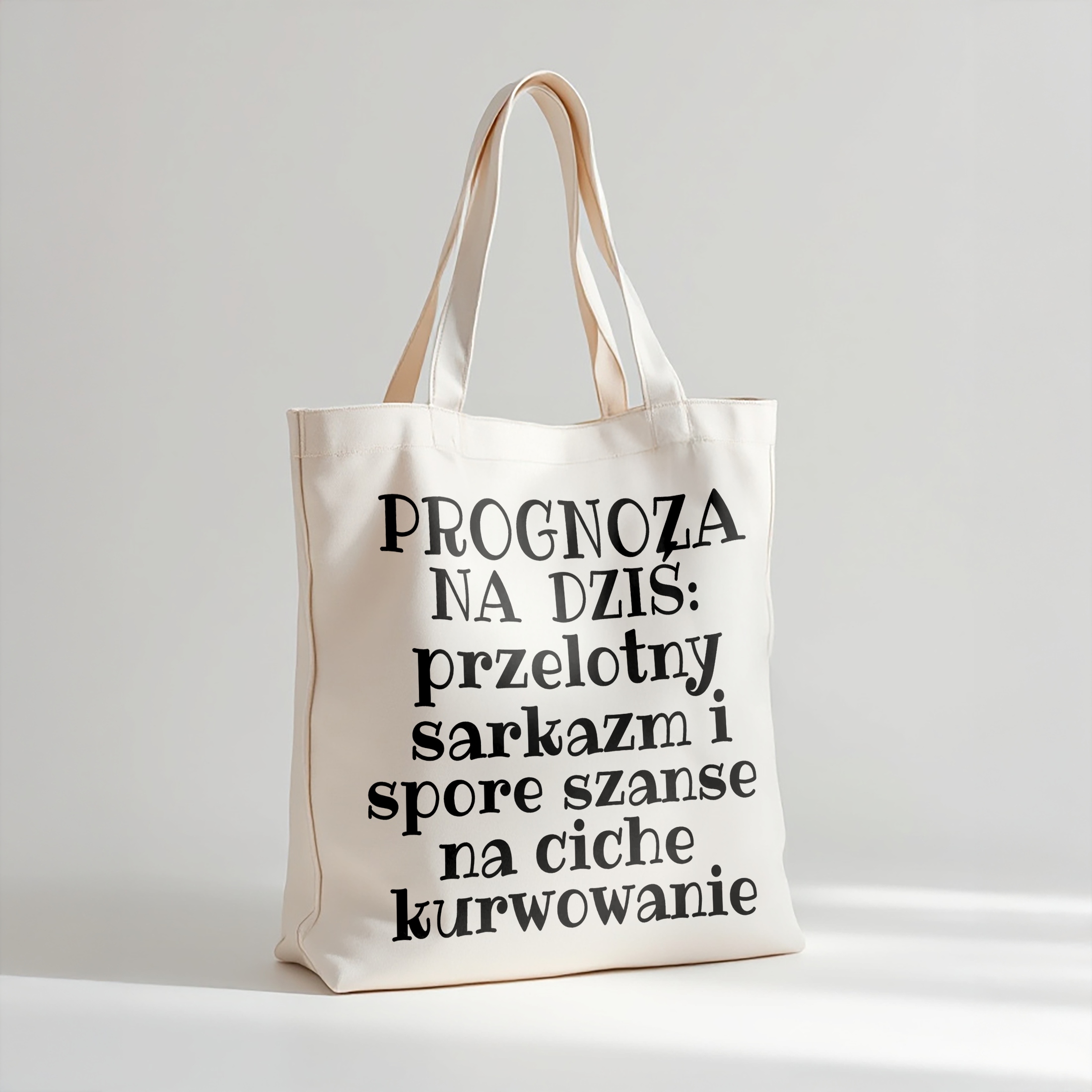 Torba bawełniana premium Prognoza Pogody Na Dziś Prezent
