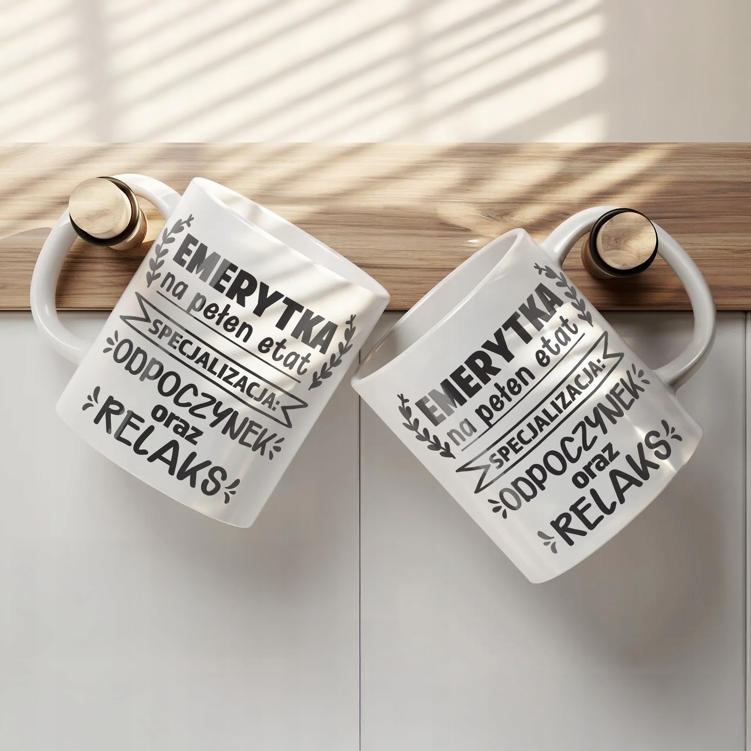 Kubek ceramiczny z okazji Emerytury Dla Emerytki Prezent Upominek