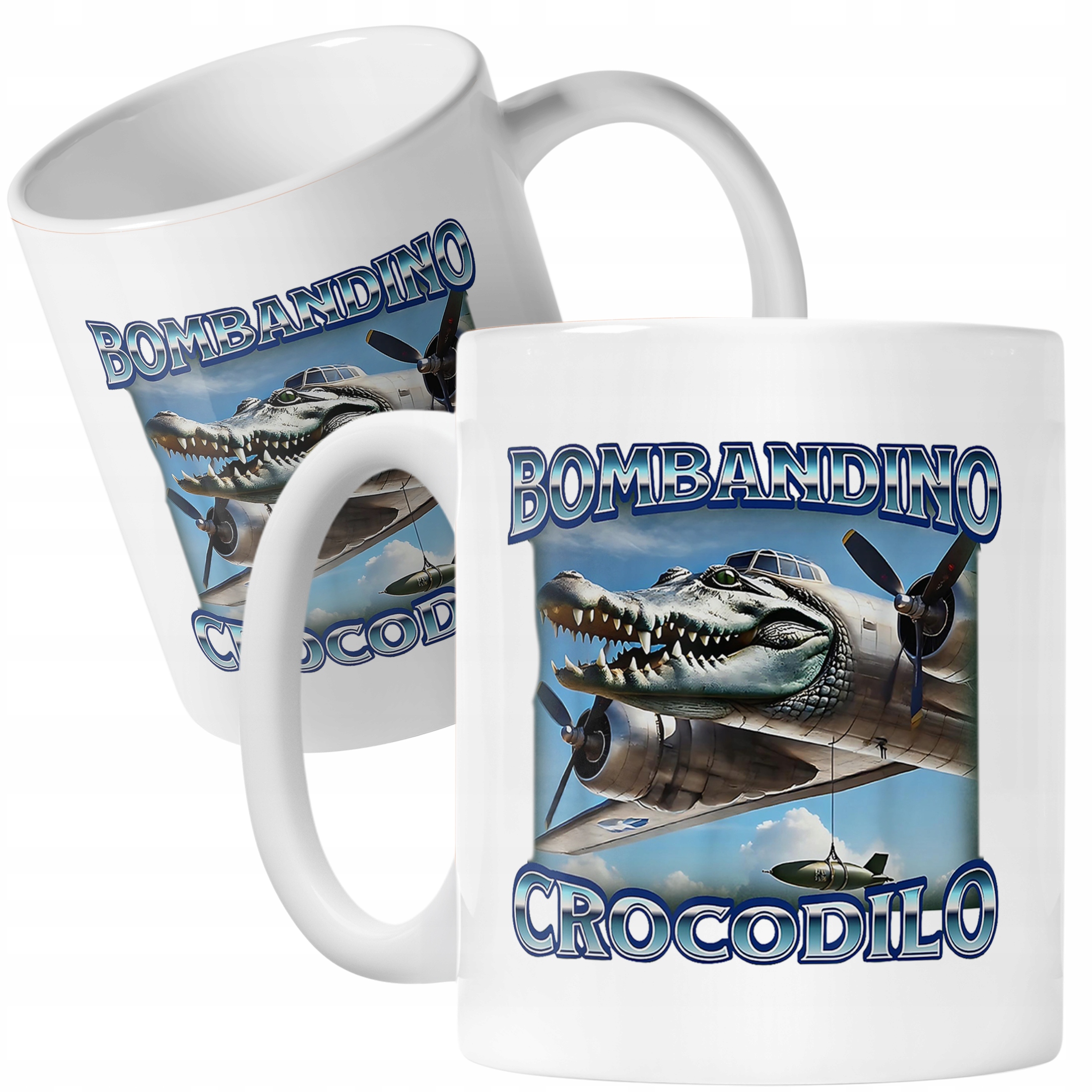 Kubek ceramiczny Bombardino Crocodilo viral tiktok brainrot
