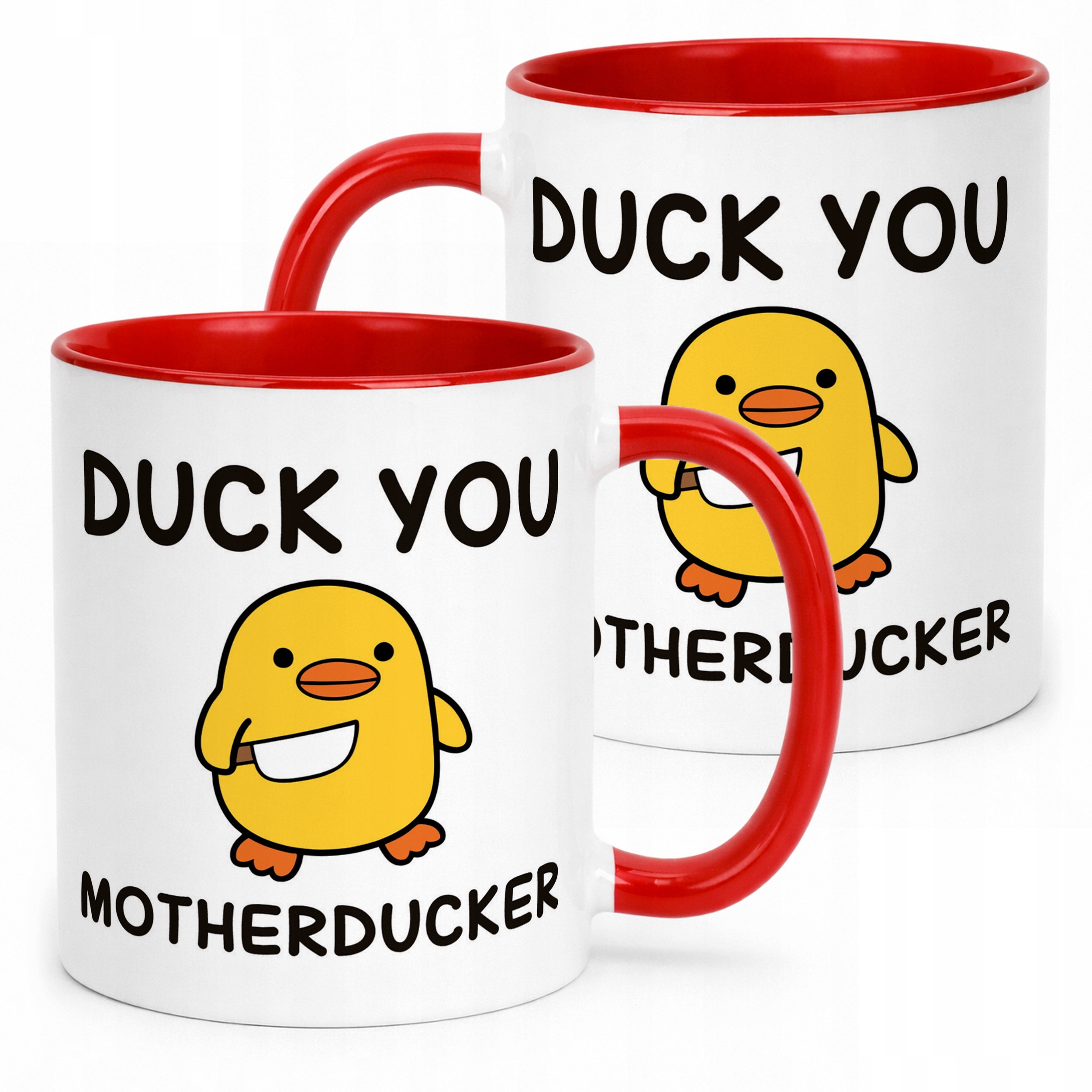 Kubek Czerwony Duck You Śmieszny Zabawny Prezent