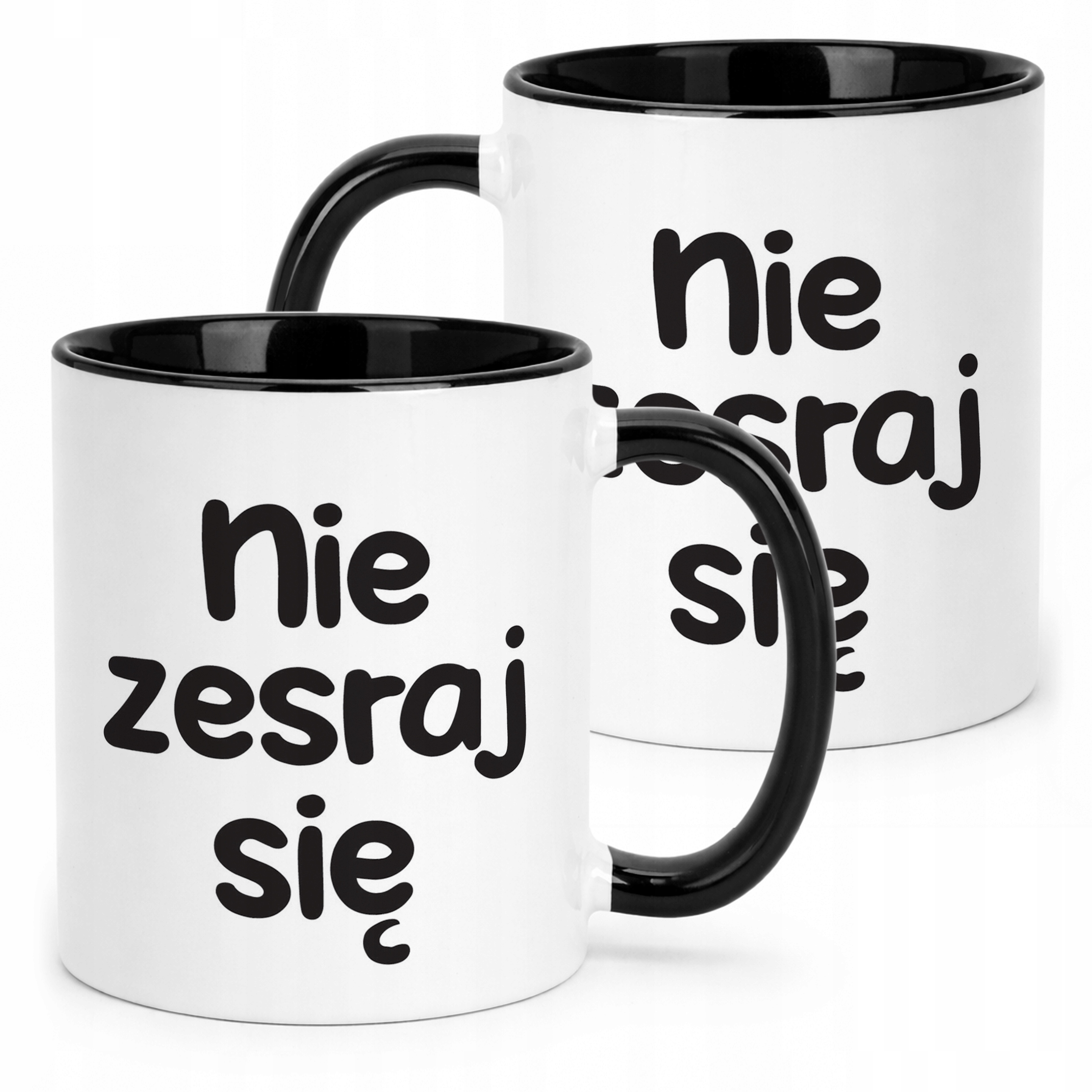 Kubek Czarny Nie Zes*aj Się Śmieszny Zabawny Prezent