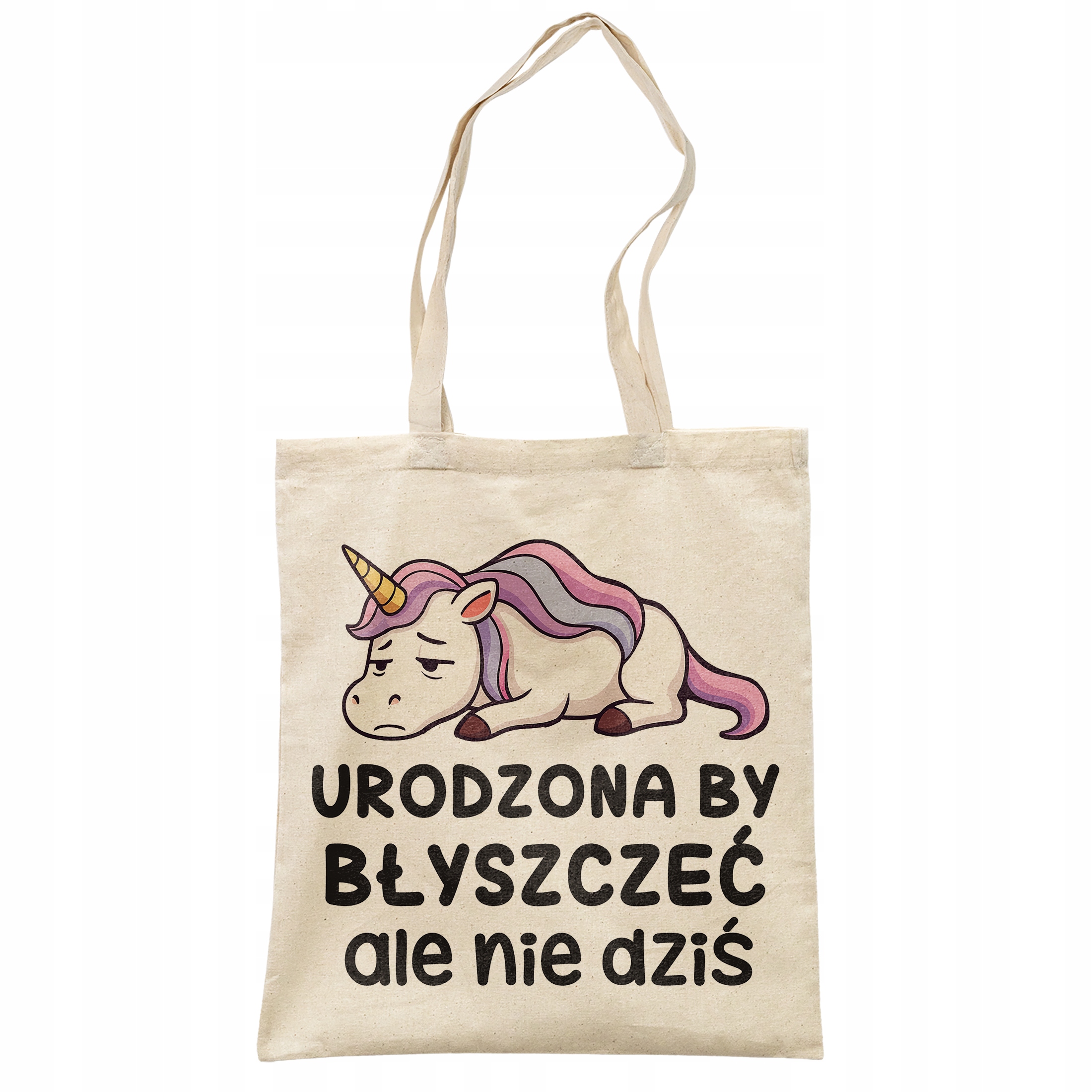 Torba bawełniana na zakupy Urodzona By Błyszczeć Zabawny Prezent