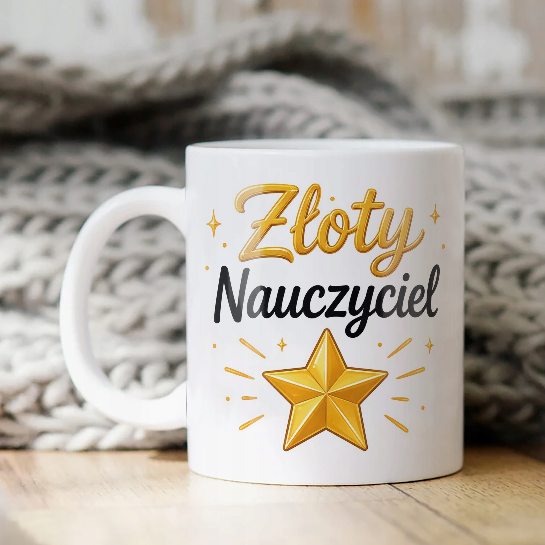 Kubek Dzień Nauczyciela Zakończenie Roku Dla Nauczyciela Prezent Upominek