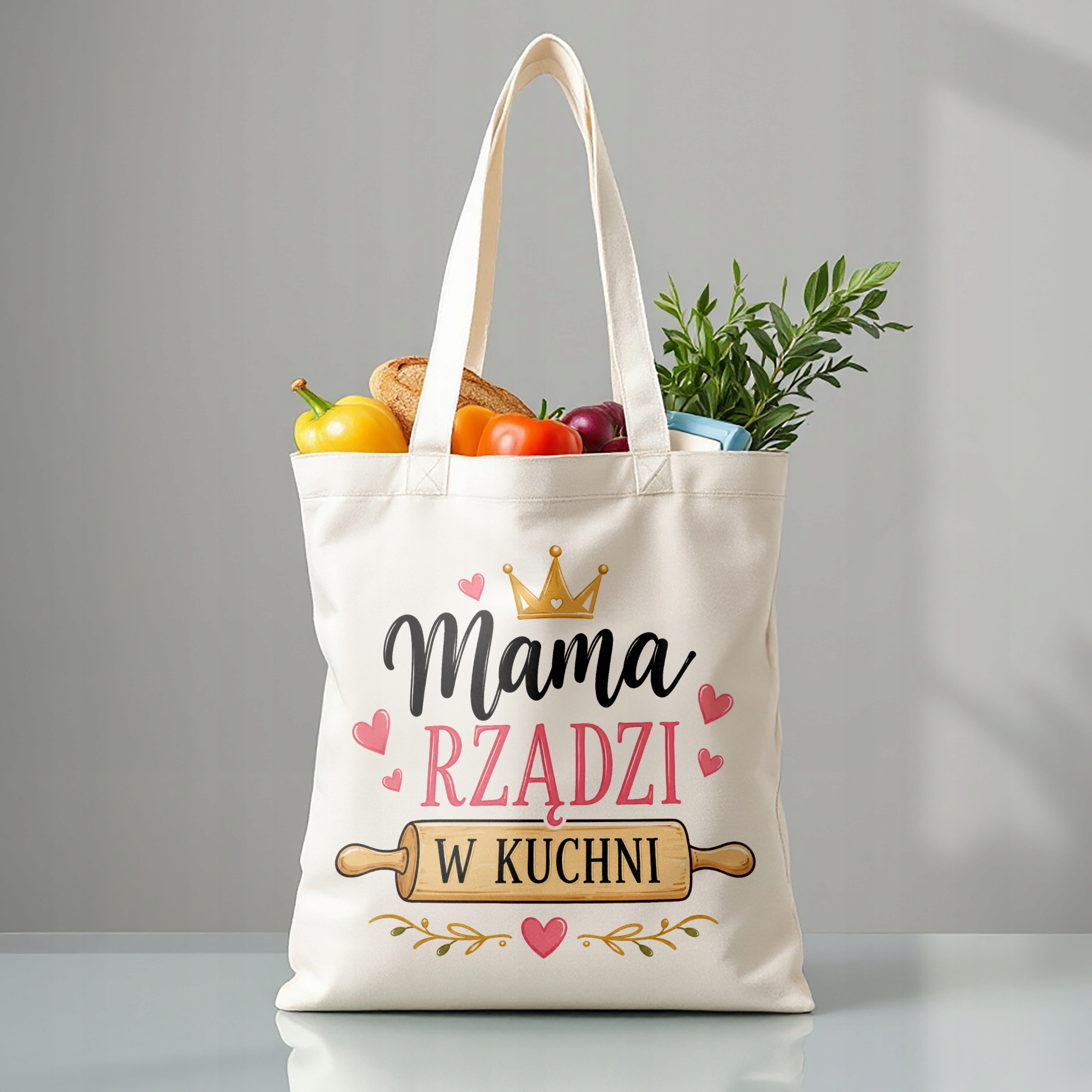 Torba bawełniana prezent dla mamy na Dzień Matki torba na zakupy