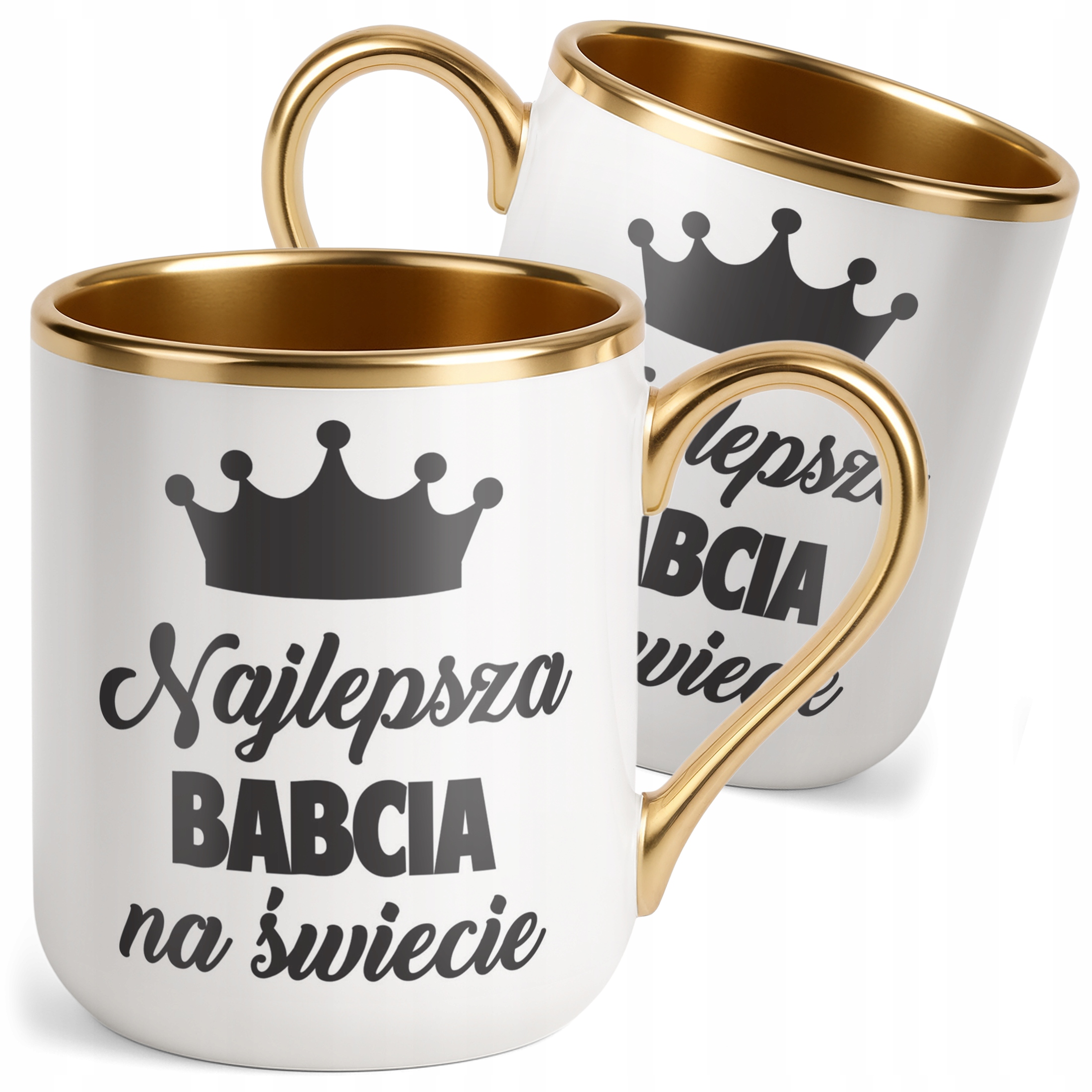 Kubek Premium Złoty Dzień Babci Dla Babci Prezent Upominek