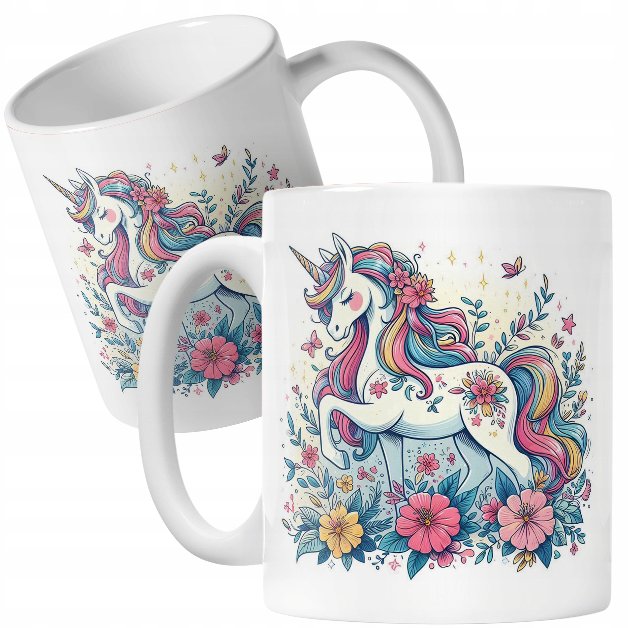Kubek ceramiczny Z Koniem Jednorożcem Jednorożec Dla Dzieci Prezent