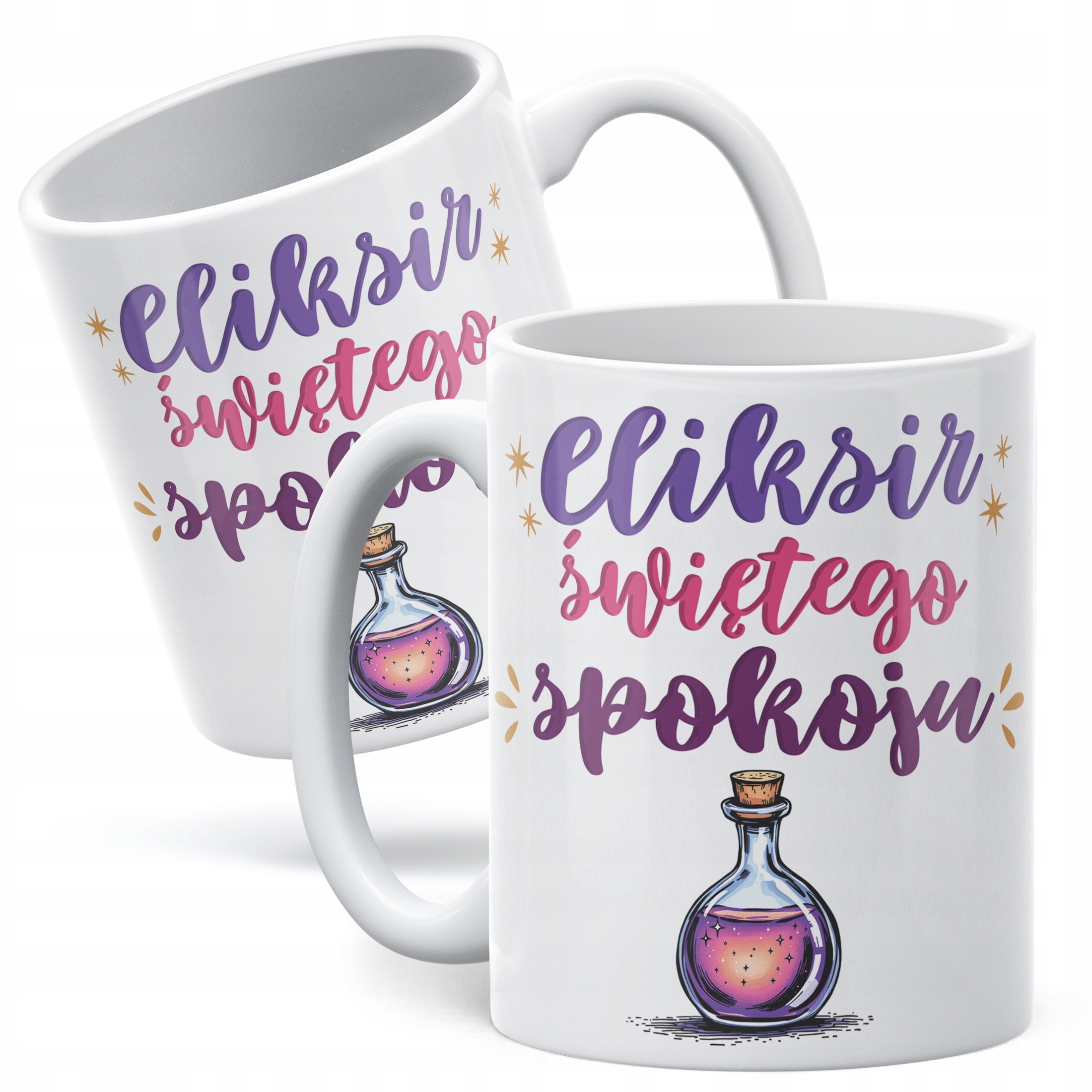 Kubek ceramiczny Eliksir Świętego Spokoju Prezent Upominek