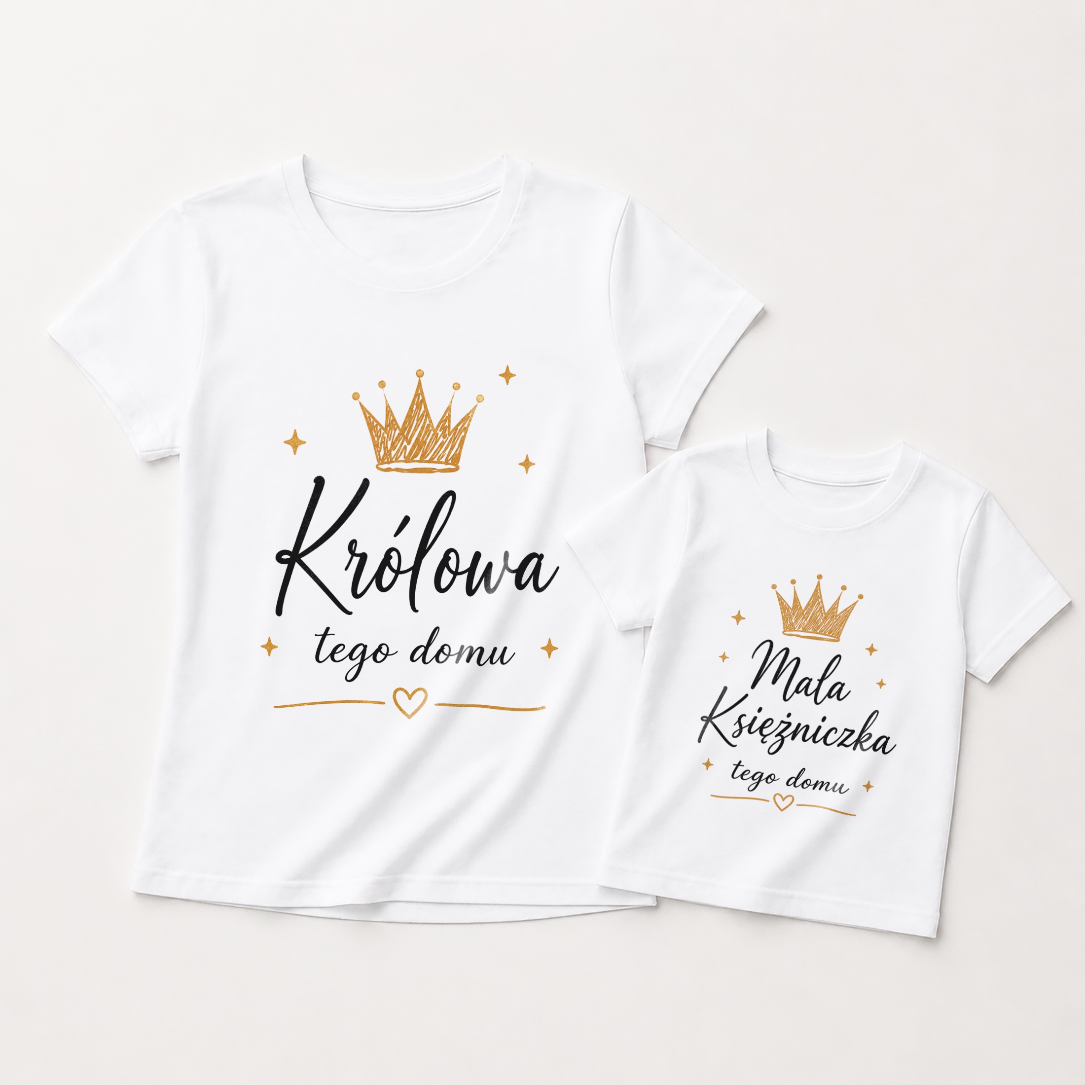 Komplet t-shirtów dla mamy i córki prezent na Dzień Matki zestaw rodzinny