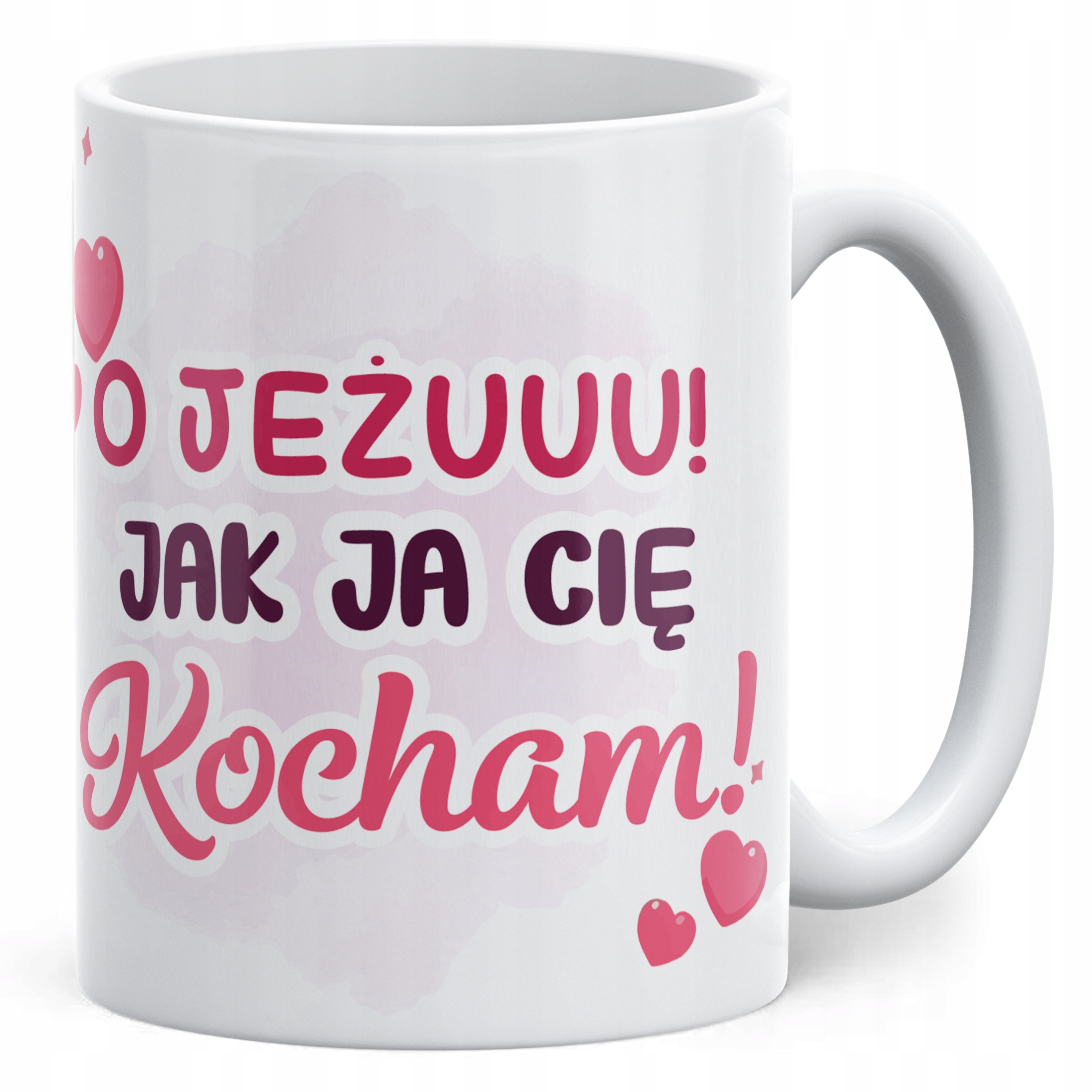 Zestaw Kubek + Poduszka 38×38 cm Walentynki Jeżu Jak Ja Cię Kocham Prezent