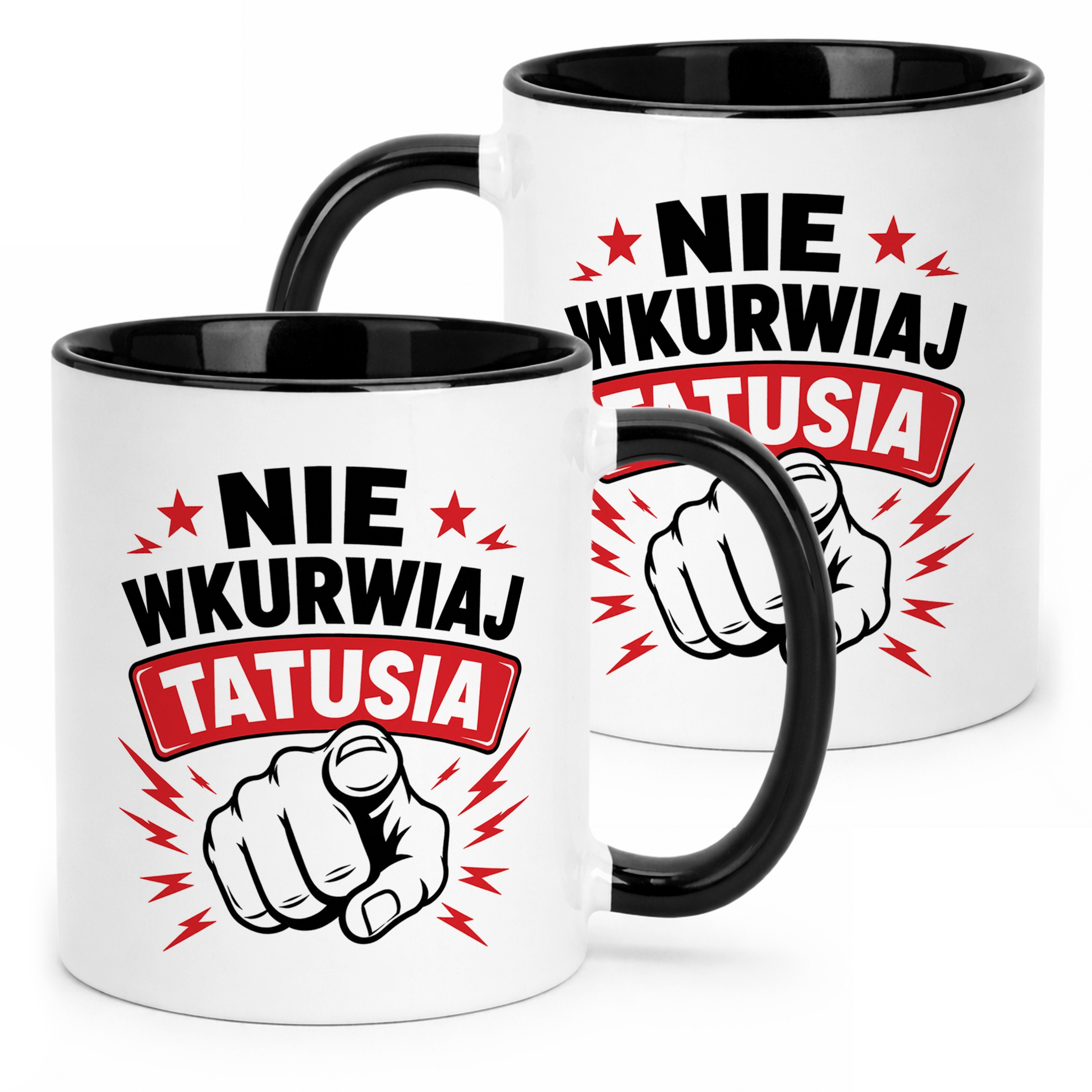 Kubek Czarny prezent dla tatusia na Dzień Ojca upominek