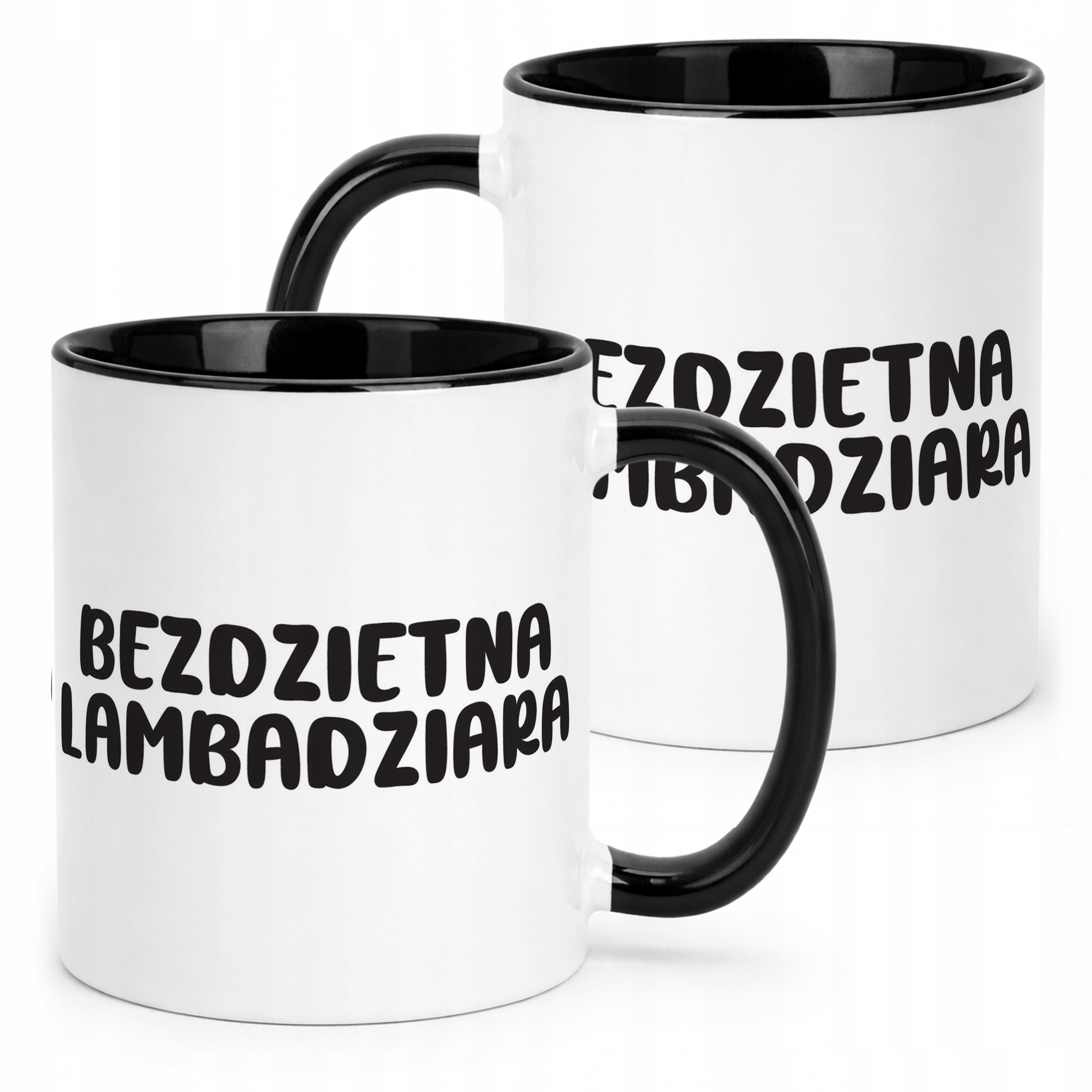 Kubek Czarny Bezdzietna Lambardziara Śmieszny Zabawny Prezent