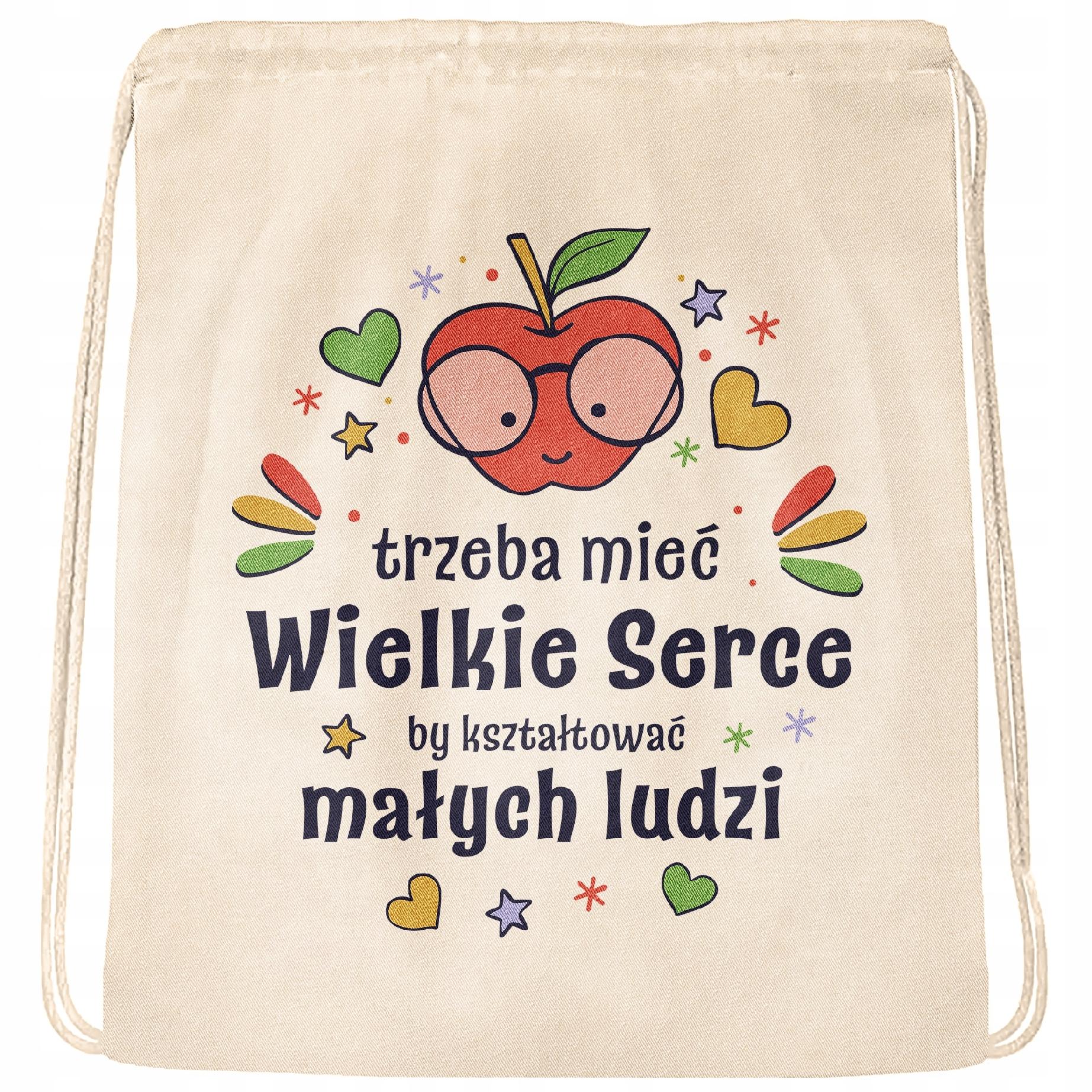 Plecak bawełniany super prezent na dzień nauczyciela