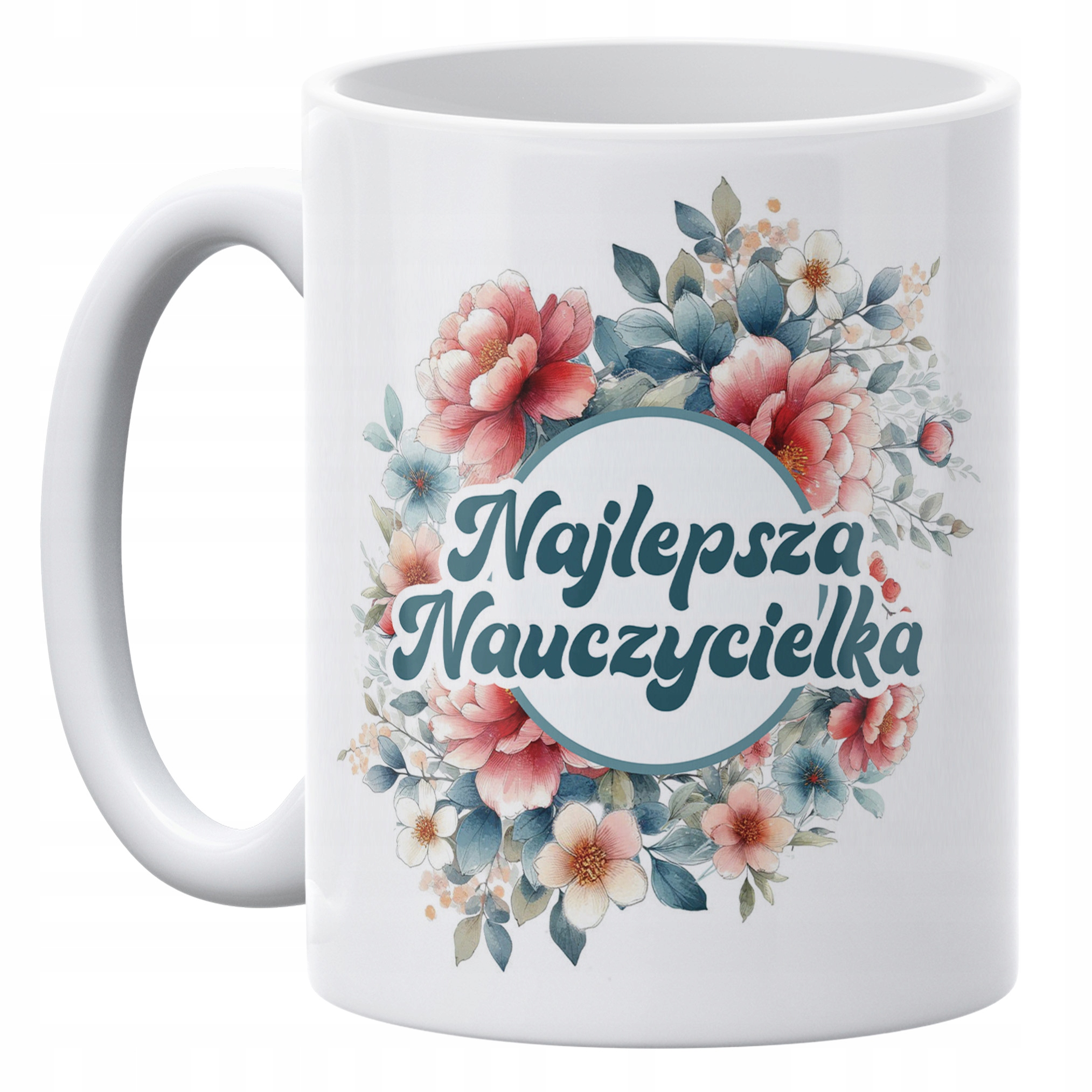 Zestaw kubek + torba z dnem Najlepsza Nauczycielka Dzień Nauczyciela