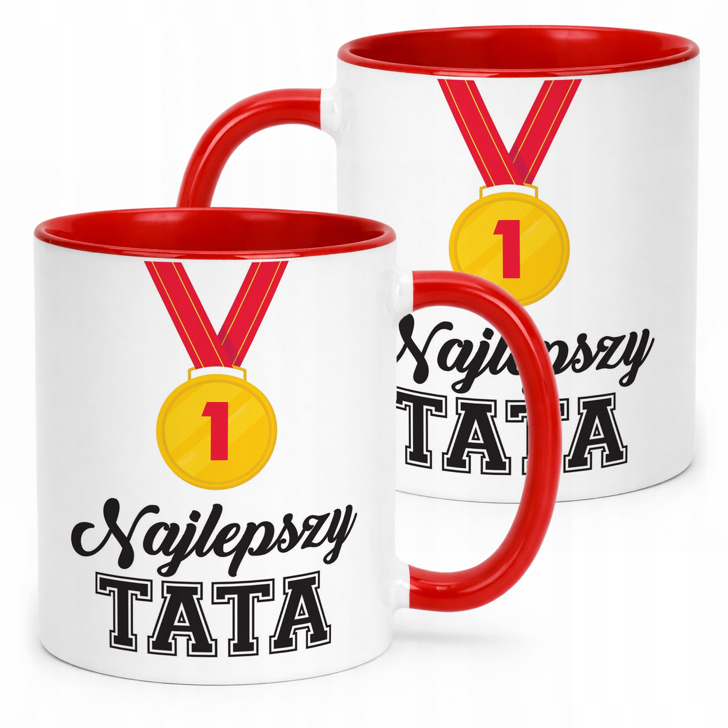 Kubek Czerwony Dzień Ojca Dla Taty Najlepszy Tata Prezent