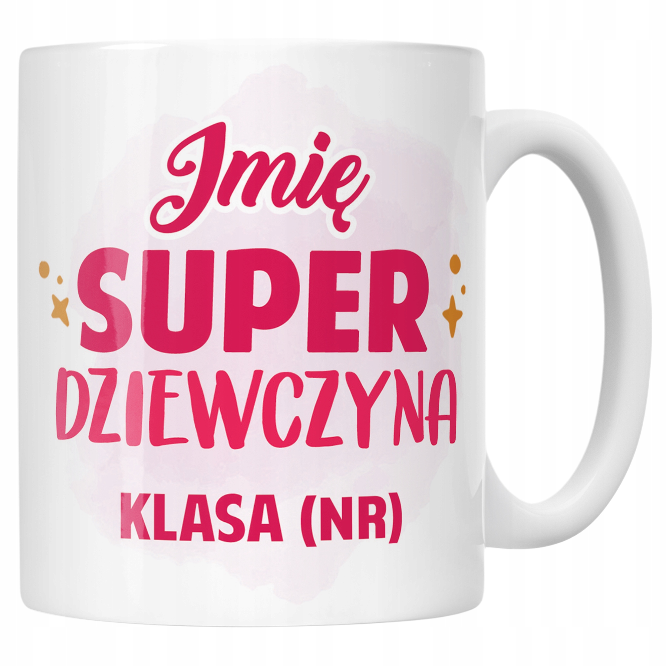 Kubek Ceramiczny Z Imieniem Klasa Dzień Kobiet Dla Dziewczynki Prezent