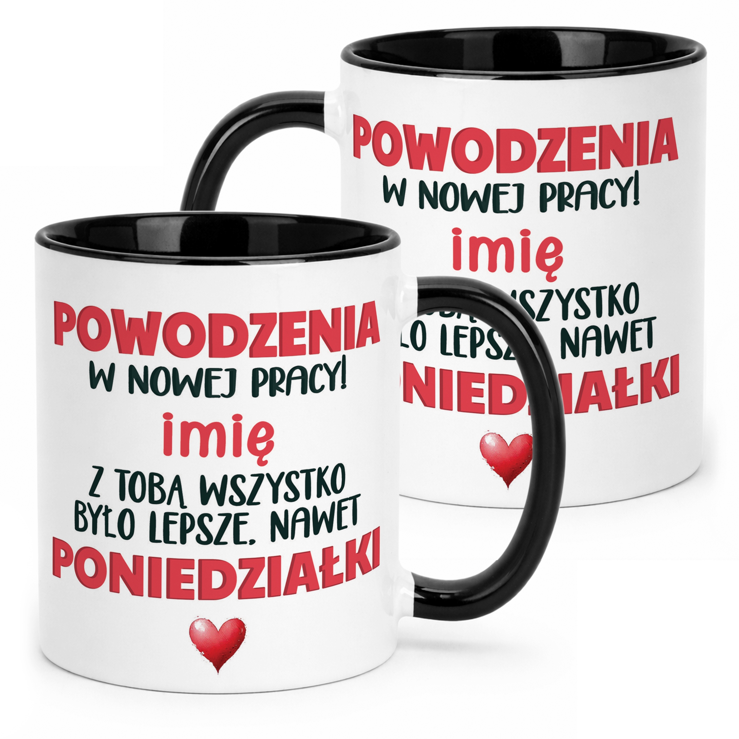 Kubek Czarny Personalizowany Pożeganie Odejście z Pracy Prezent