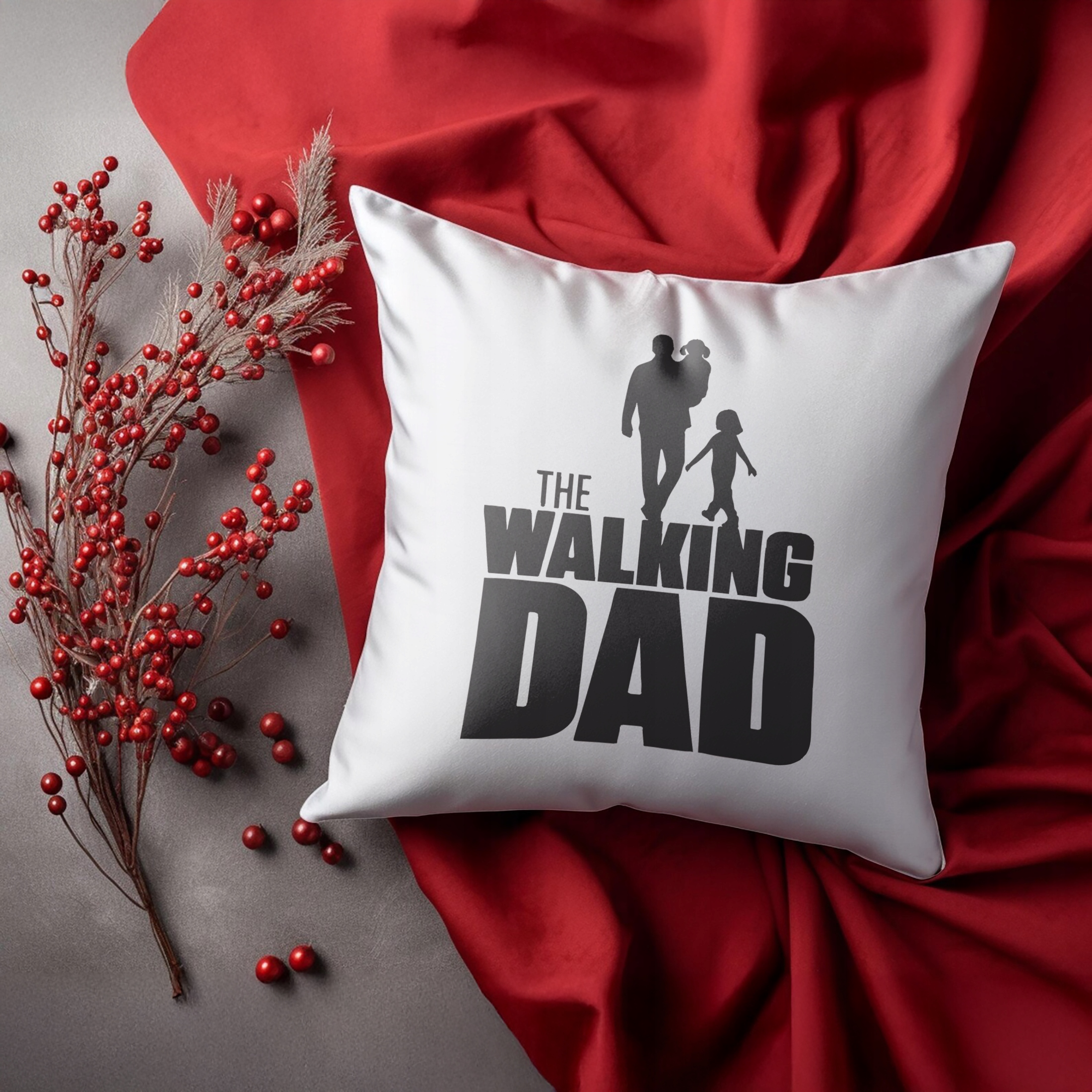 Zestaw Kubek + Poduszka Dzień Ojca Dla Taty The Walking Dad Prezent
