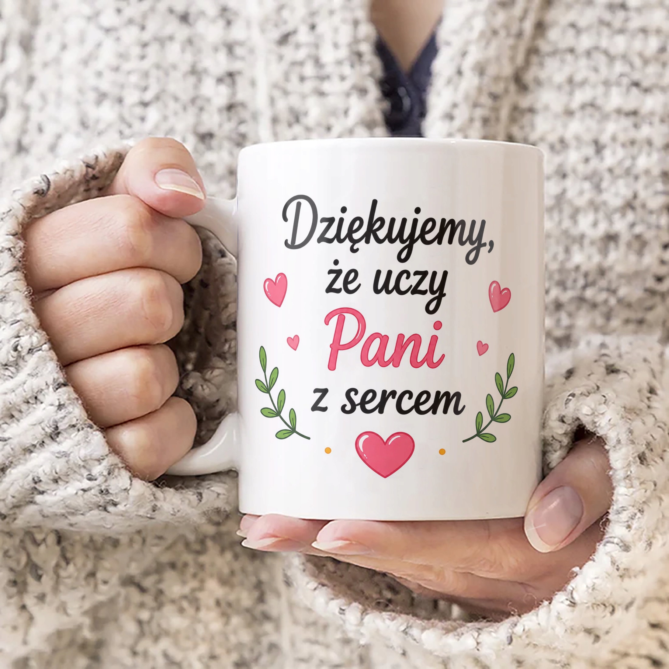 Kubek Dzień Nauczyciela Zakończenie Roku Dla Nauczycielki Prezent Upominek