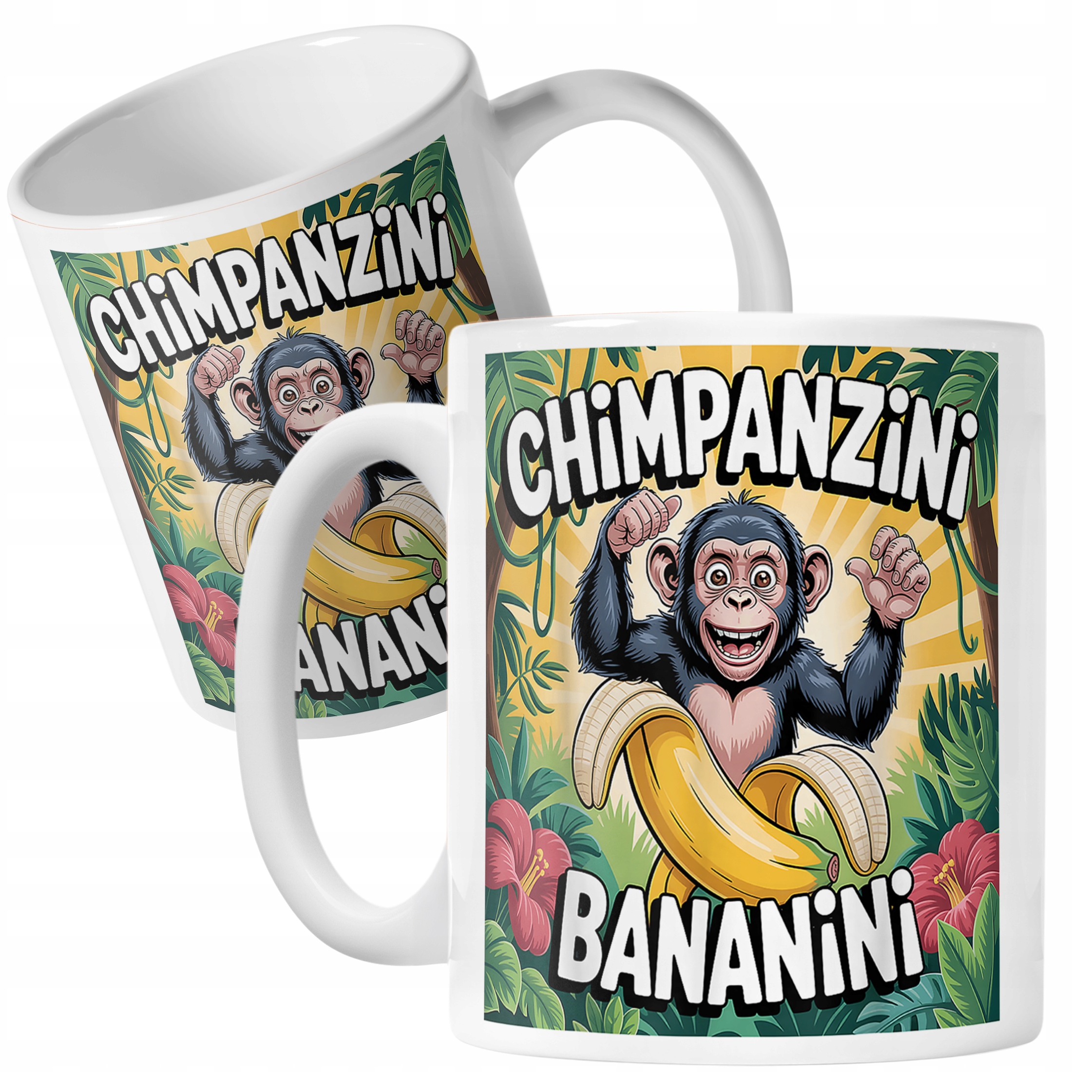 Kubek ceramiczny Chimpanzini Bananini viral tiktok brainrot