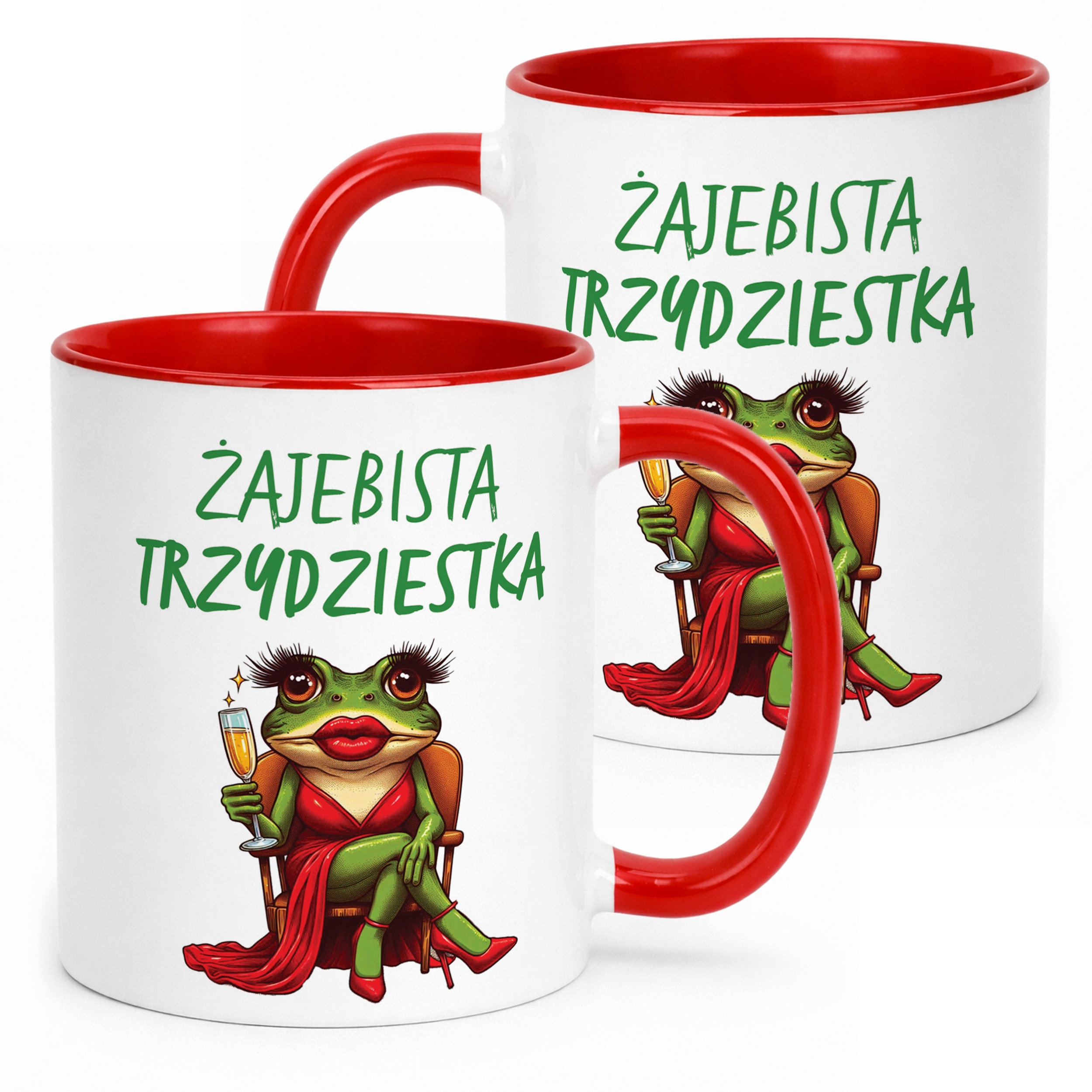 Kubek Czerwony Żajebista 30 Dla Kobiety Na Urodziny Prezent