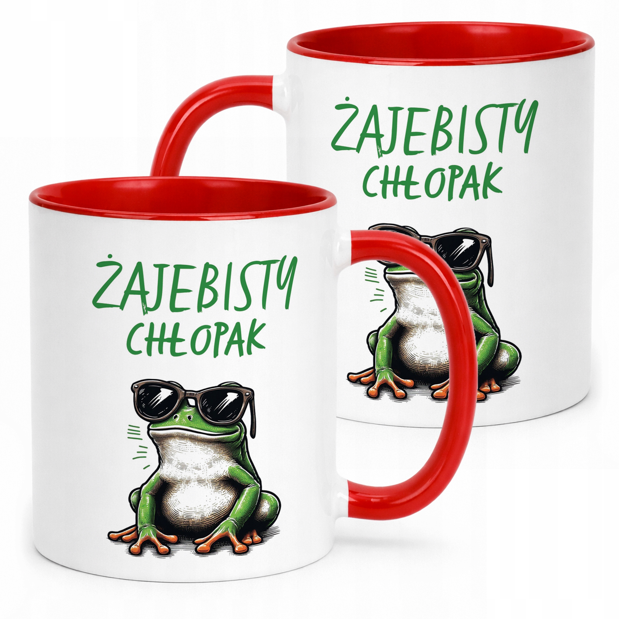 Kubek Czerwony Żajebisty Chłopak Na Walentynki Prezent Upominek