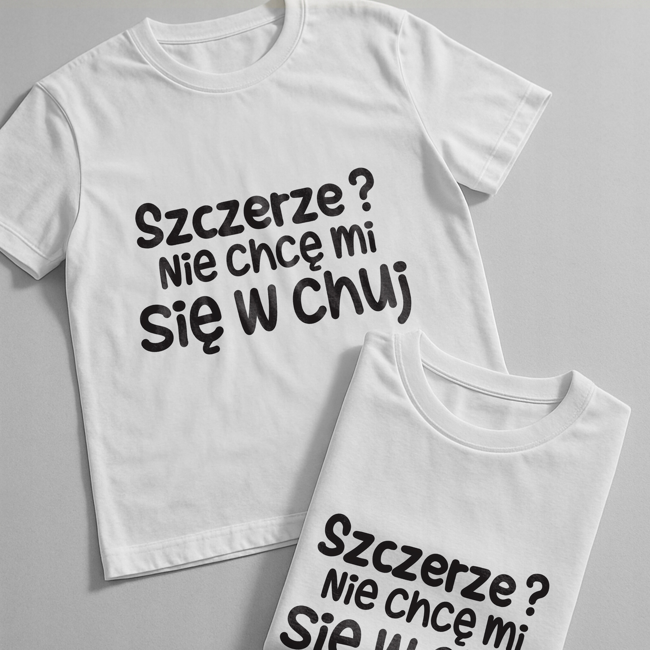 Koszulka biała męska Szczerze Nie Chcę Mi Się Zabawny Prezent r. 3XL