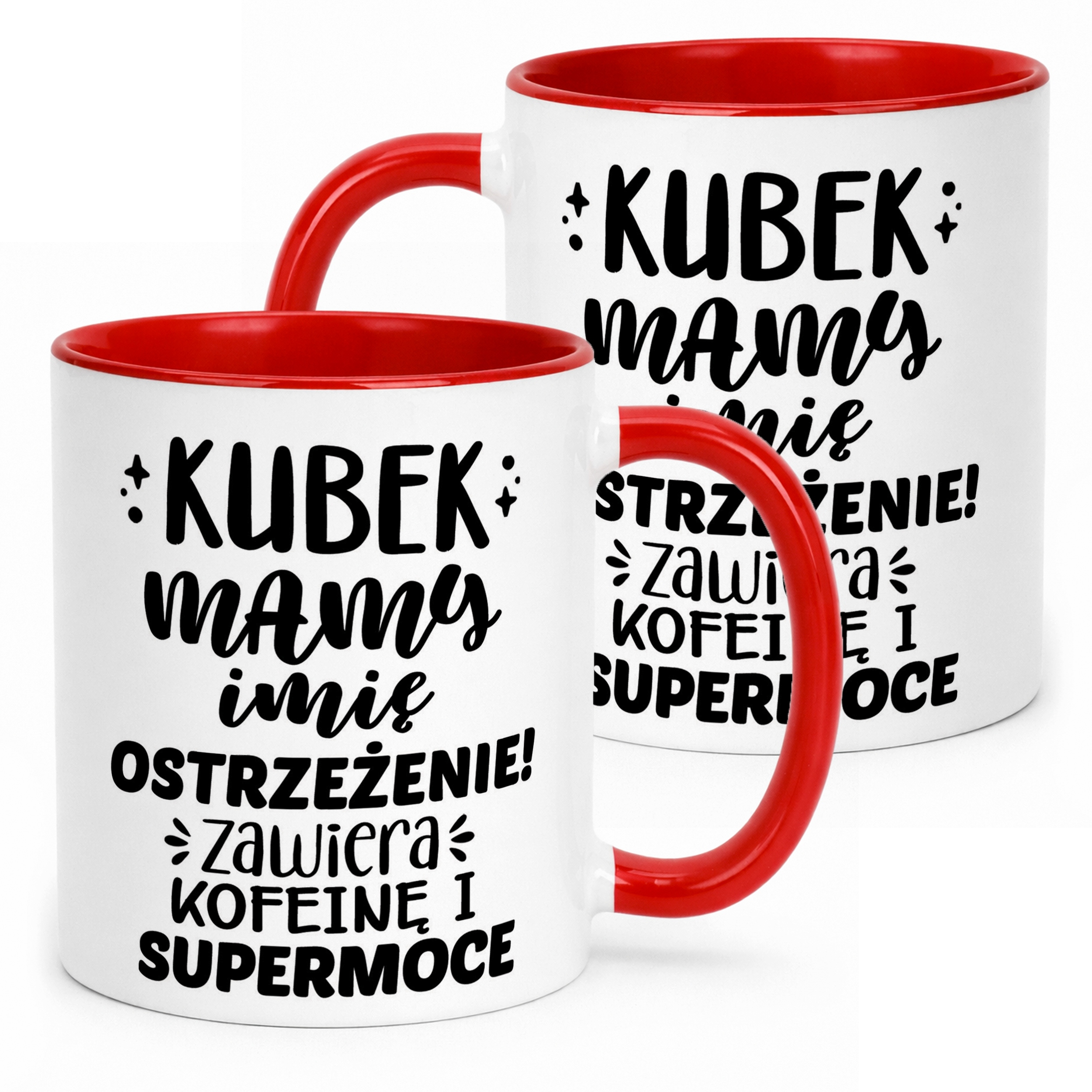 Kubek Czerwony Personalizowany Dzień Matki Dla Mamy Prezent Upominek