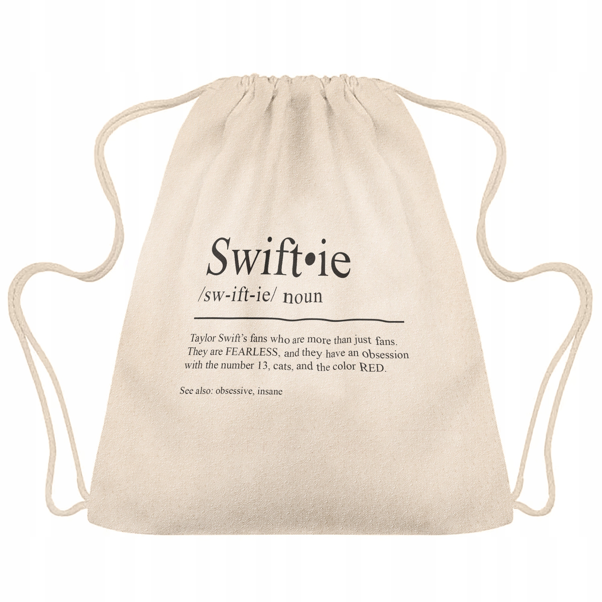 Plecak bawełniany 34×40 Taylor Swift Swiftie