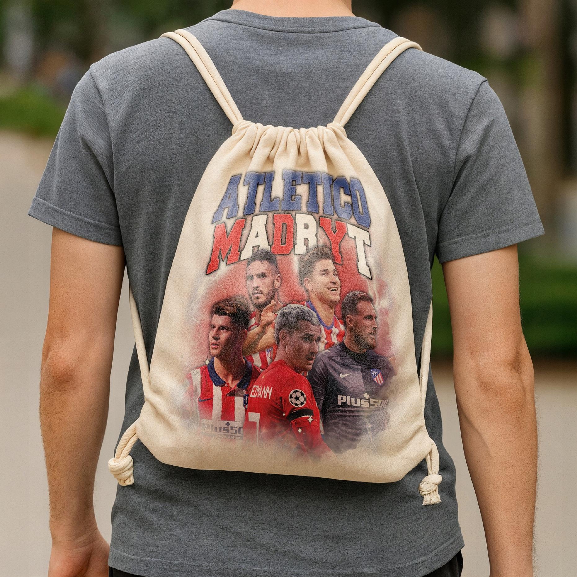 Plecak bawełniany Atlético Madryt Griezmann Morata Koke