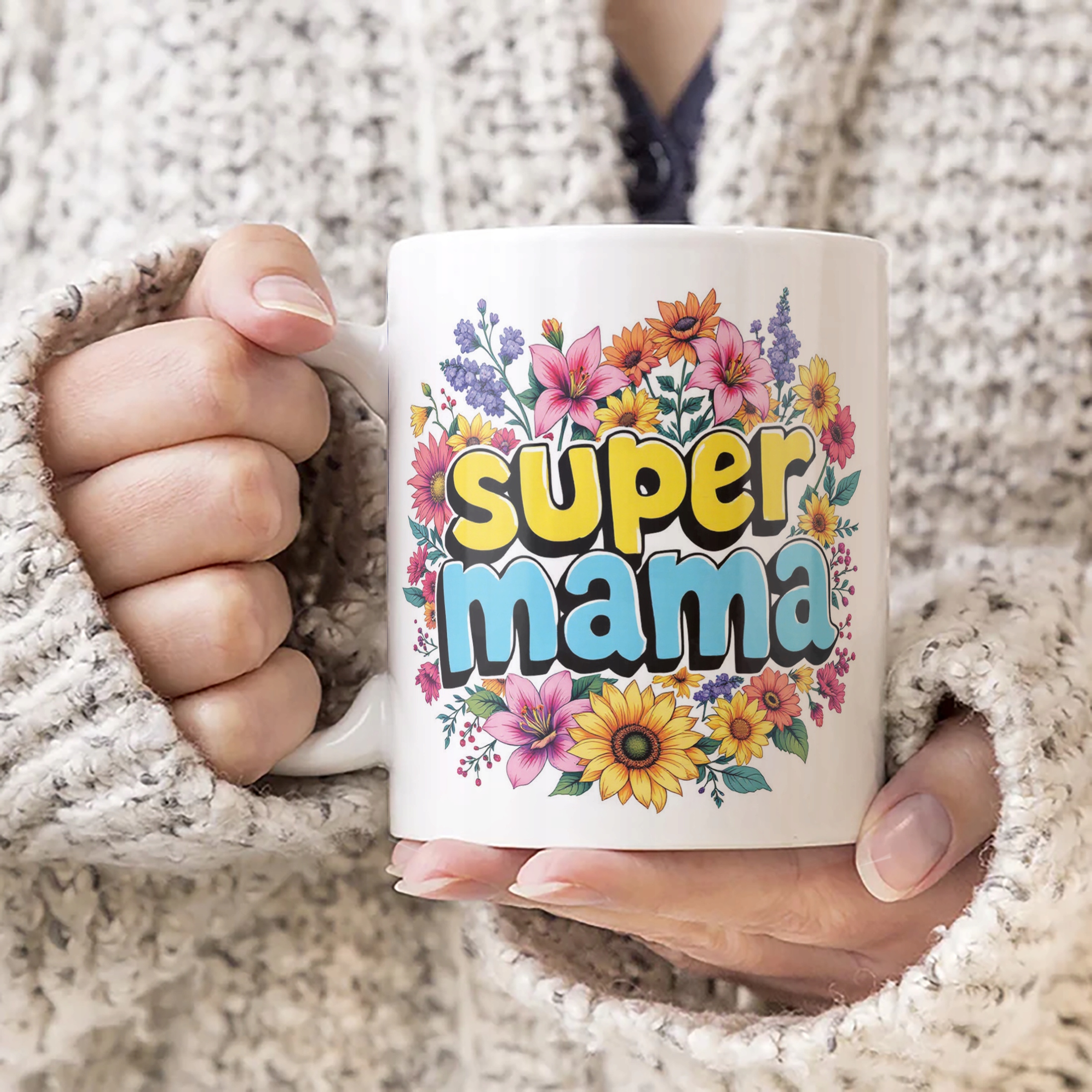 Kubek ceramiczny Dzień Matki Dla Mamy Prezent Upominek Super Mama