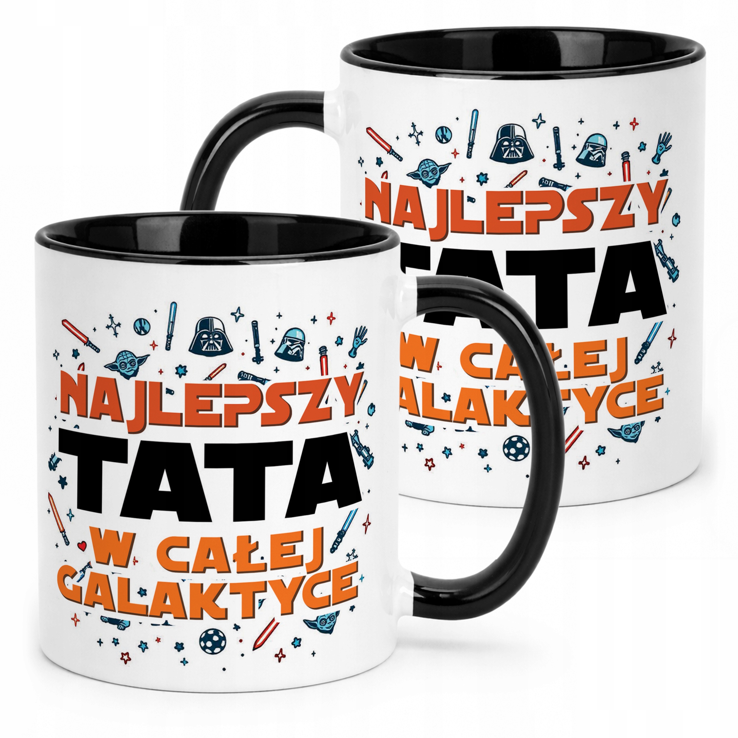 Kubek Czarny Dzień Ojca Dla Taty Najlepszy Tata W Całej Galaktyce
