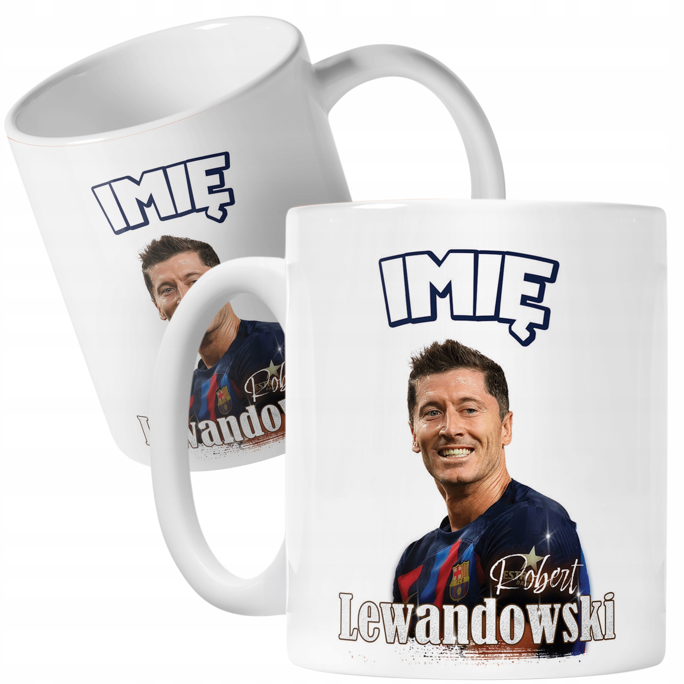 Kubek personalizowany Robert Lewandowski dla kibiców FC Barcelona Prezent