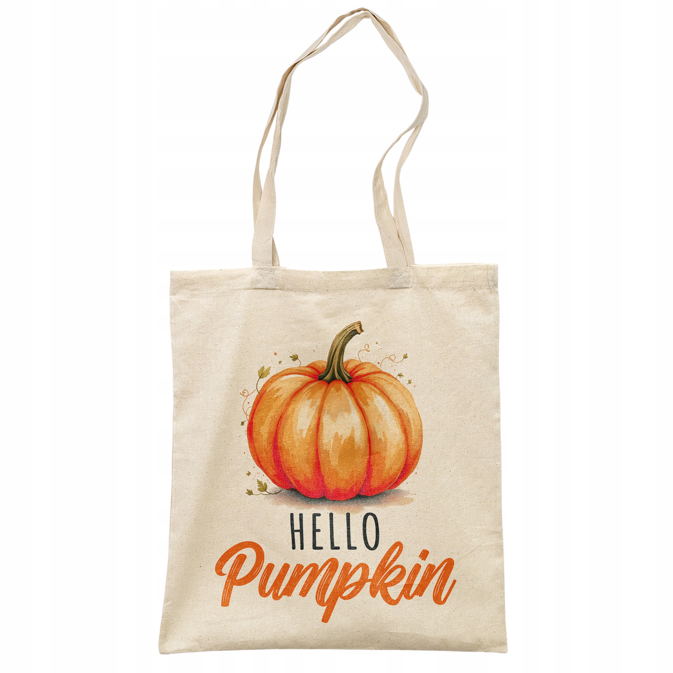 Torba bawełniana na zakupy Jesień Hello Pumpkin Dynia Prezent