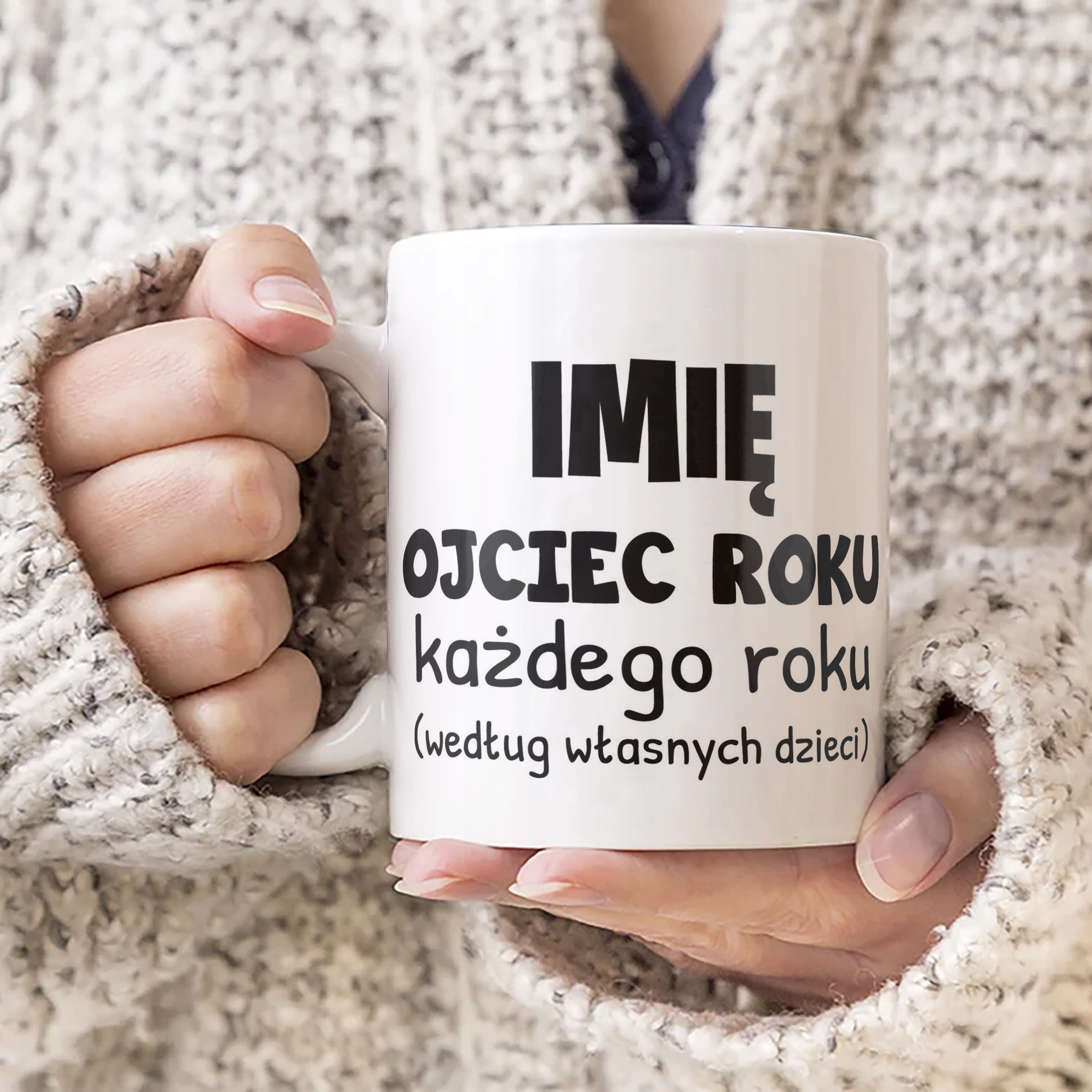Kubek ceramiczny Personalizowany Dzień Ojca Ojciec Roku Każdego Roku
