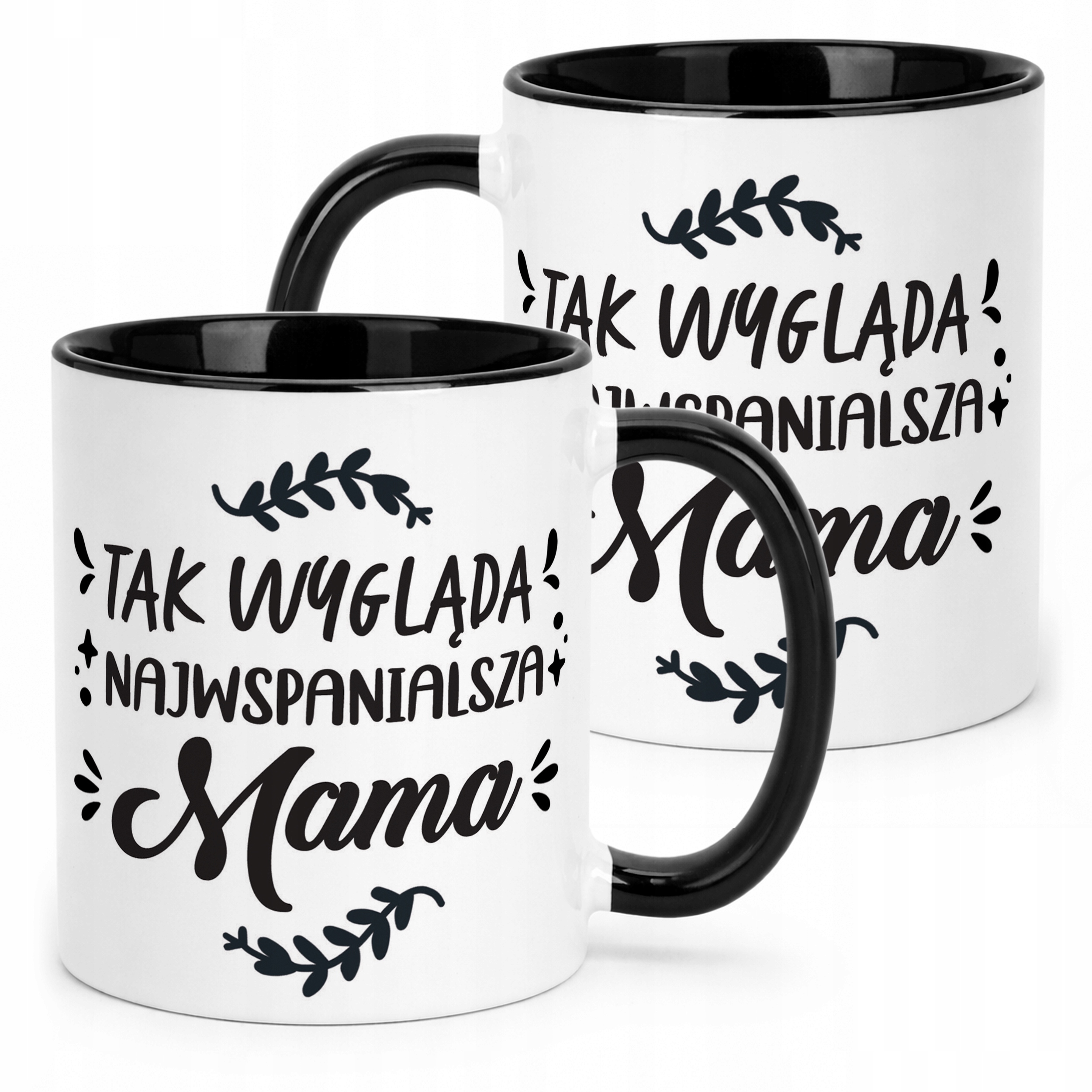 Kubek Czarny Dzień Matki Dla Mamy Prezent Najwspanialsza Mama
