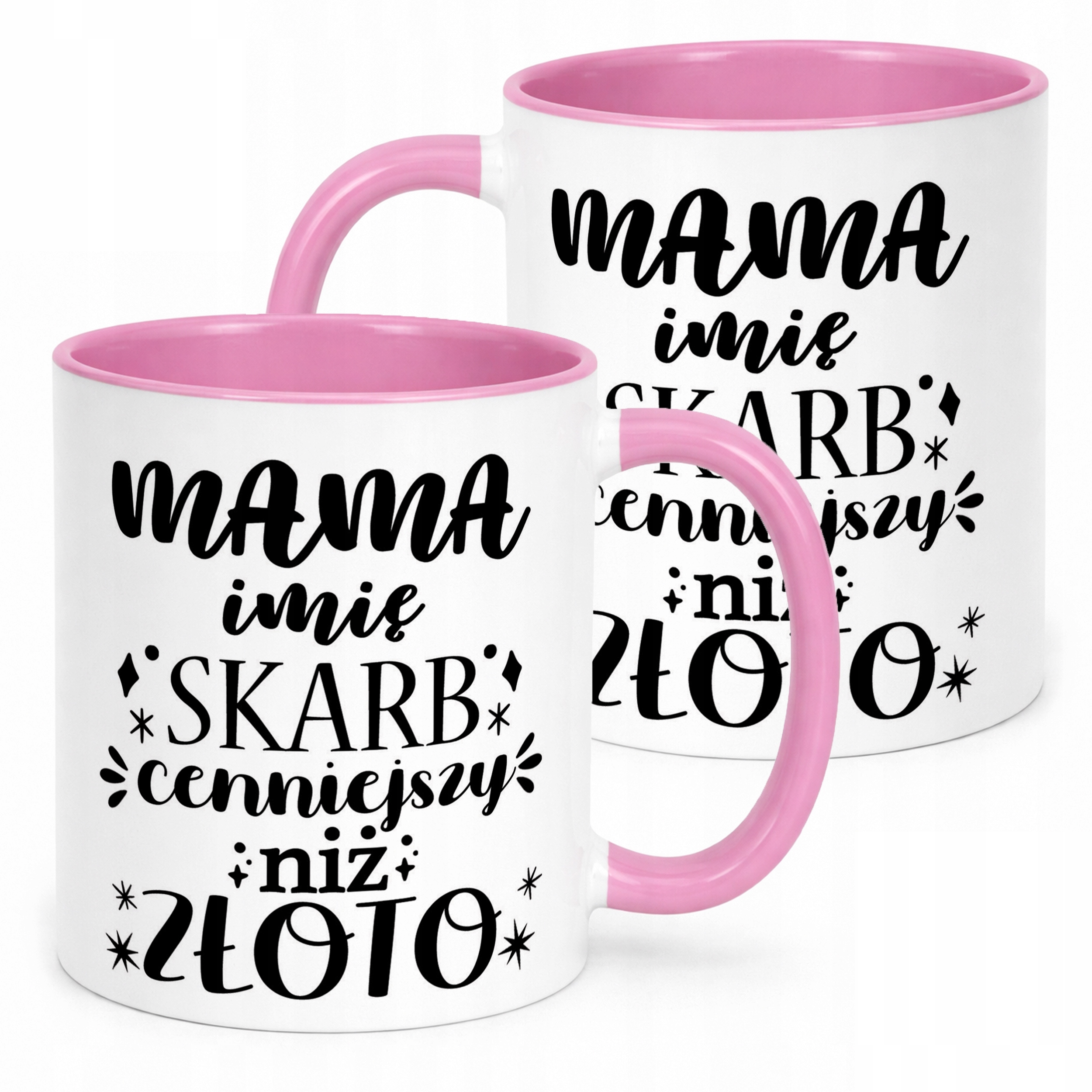 Kubek Różowy Personalizowany Dzień Matki Dla Mamy Prezent Upominek