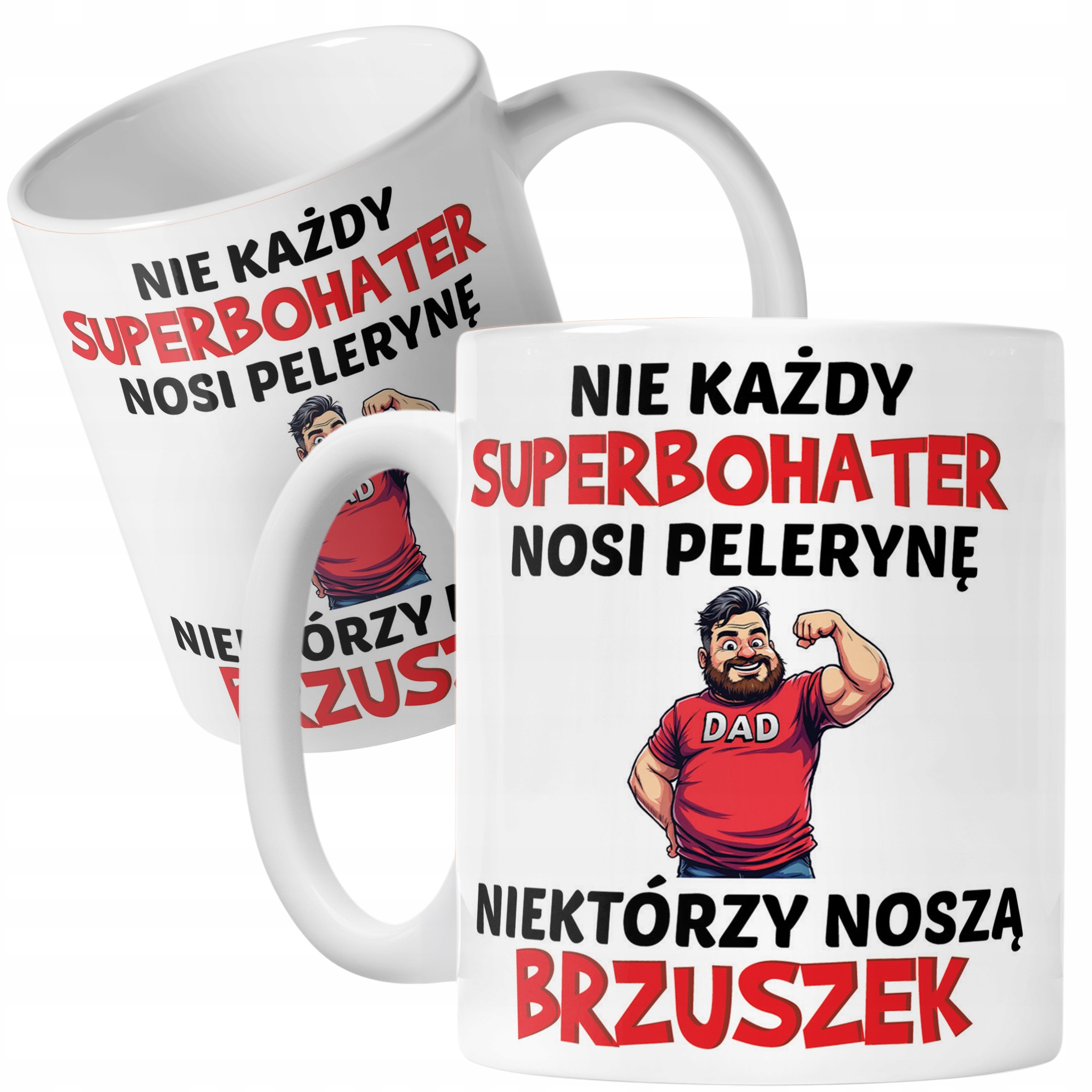 Kubek ceramiczny Dzień Ojca Dla Taty Nie Każdy Bohater Prezent