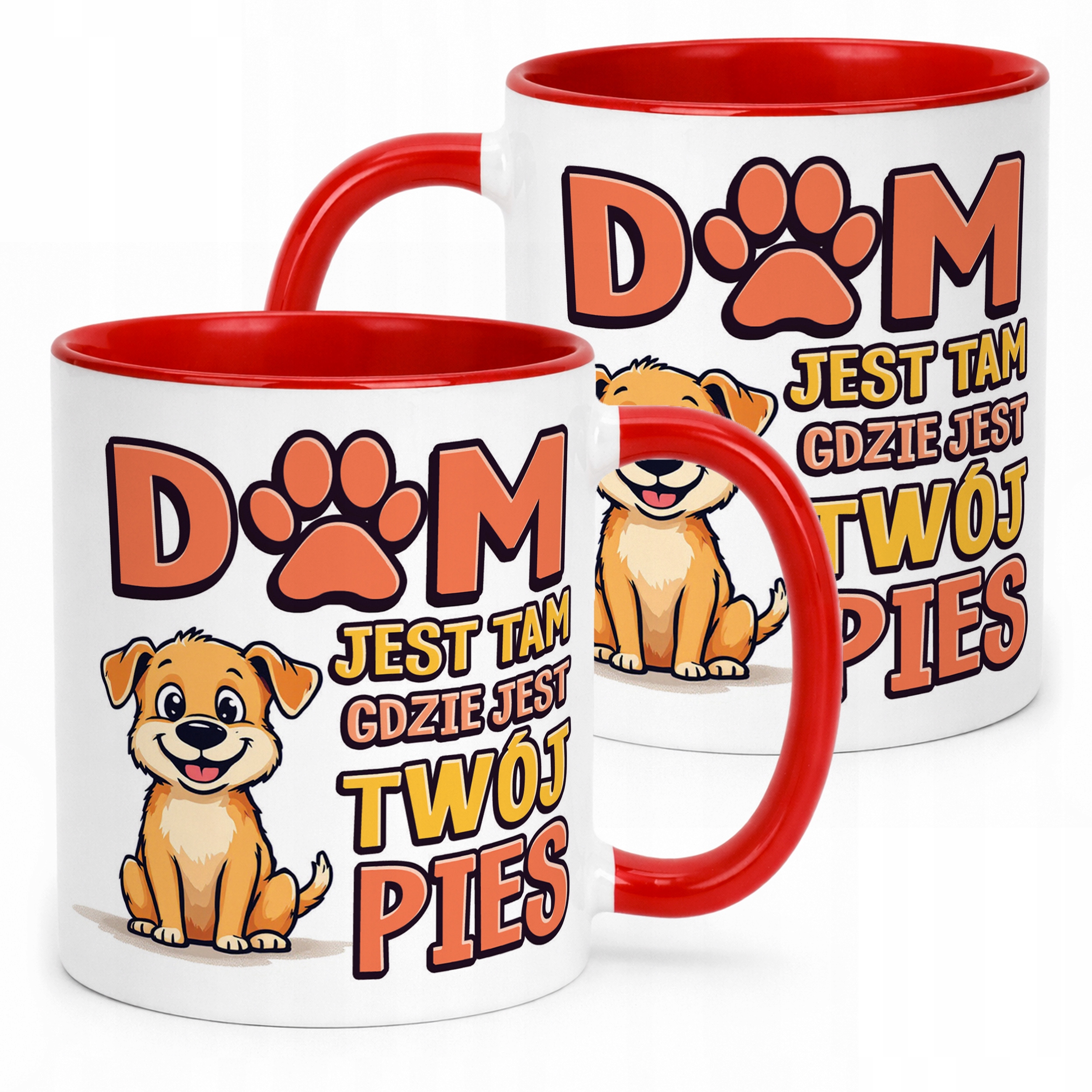 Kubek ceramiczny Dom Jest Tam Gdzie Twój Pies Prezent Upomienk