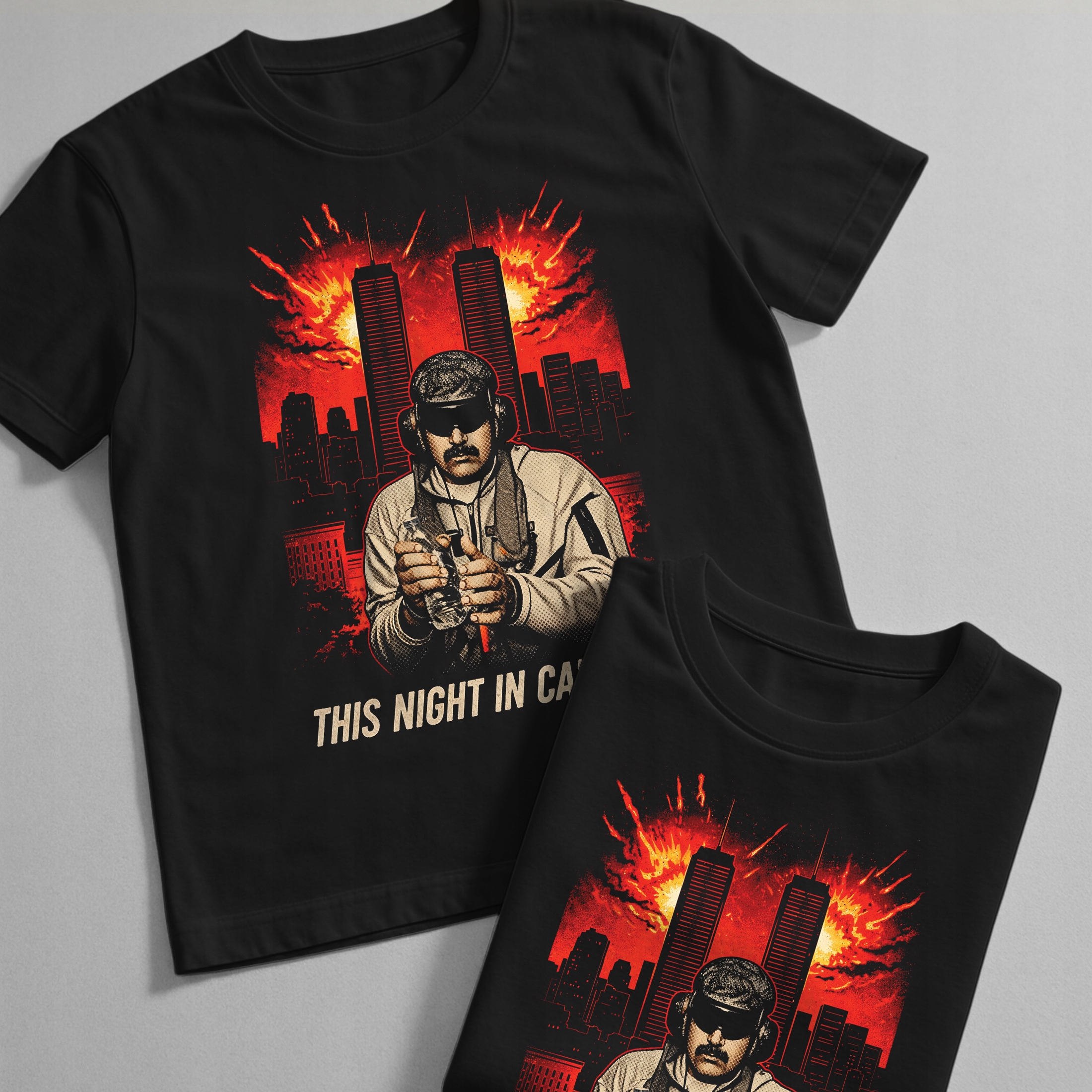 Koszulka czarna męska Maduro Caracas Trump USA Atak This night r. 3XL