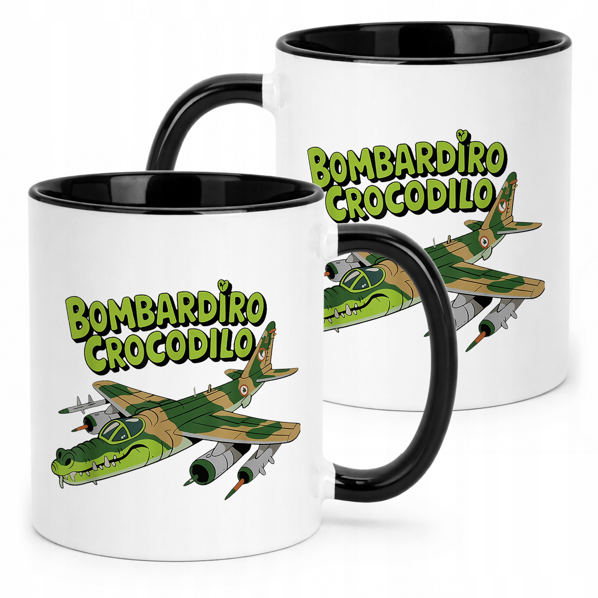 Kubek Czarny Bombardino Crocodilo viral tiktok brainrot