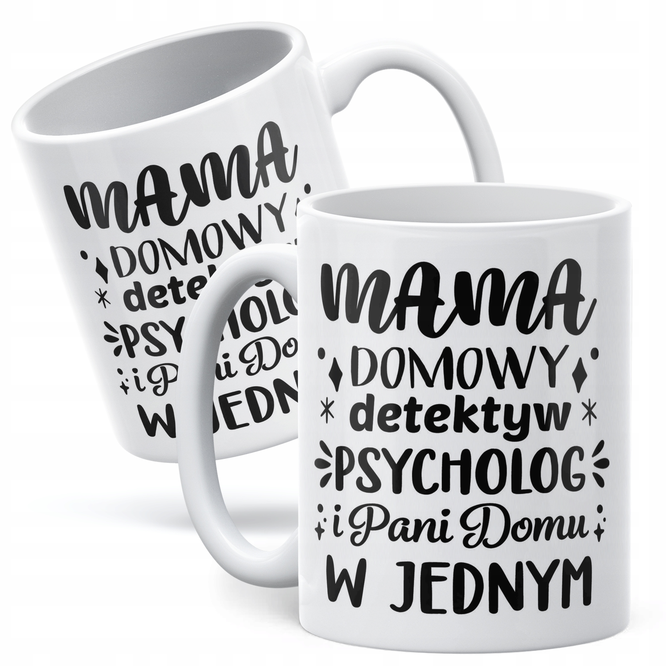 Kubek ceramiczny Dzień Matki Dla Mamy Prezent Domowy Detektyw Psycholog