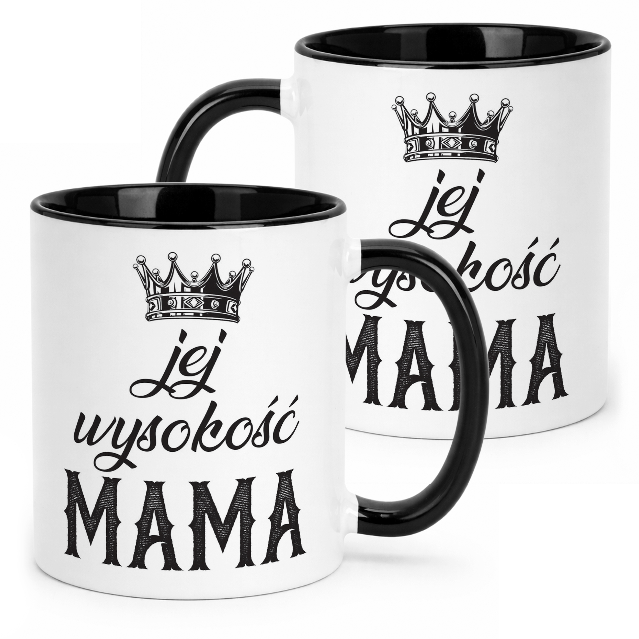 Kubek Czarny Dzień Matki Dla Mamy Prezent Jej Wyskość Mama