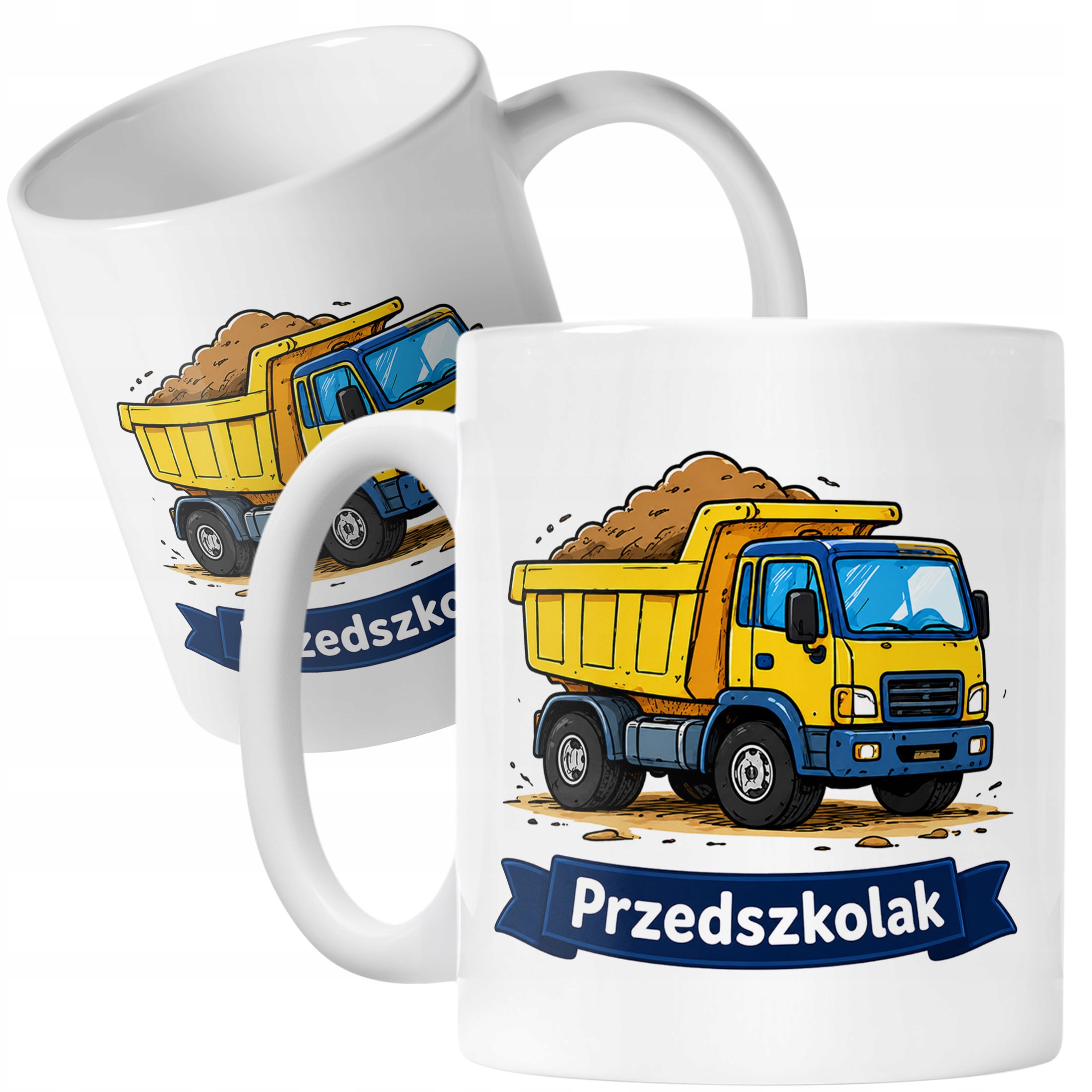 Biały Kubek z nadrukiem Przedszkolak Szkoła Dla Dzieci Prezent