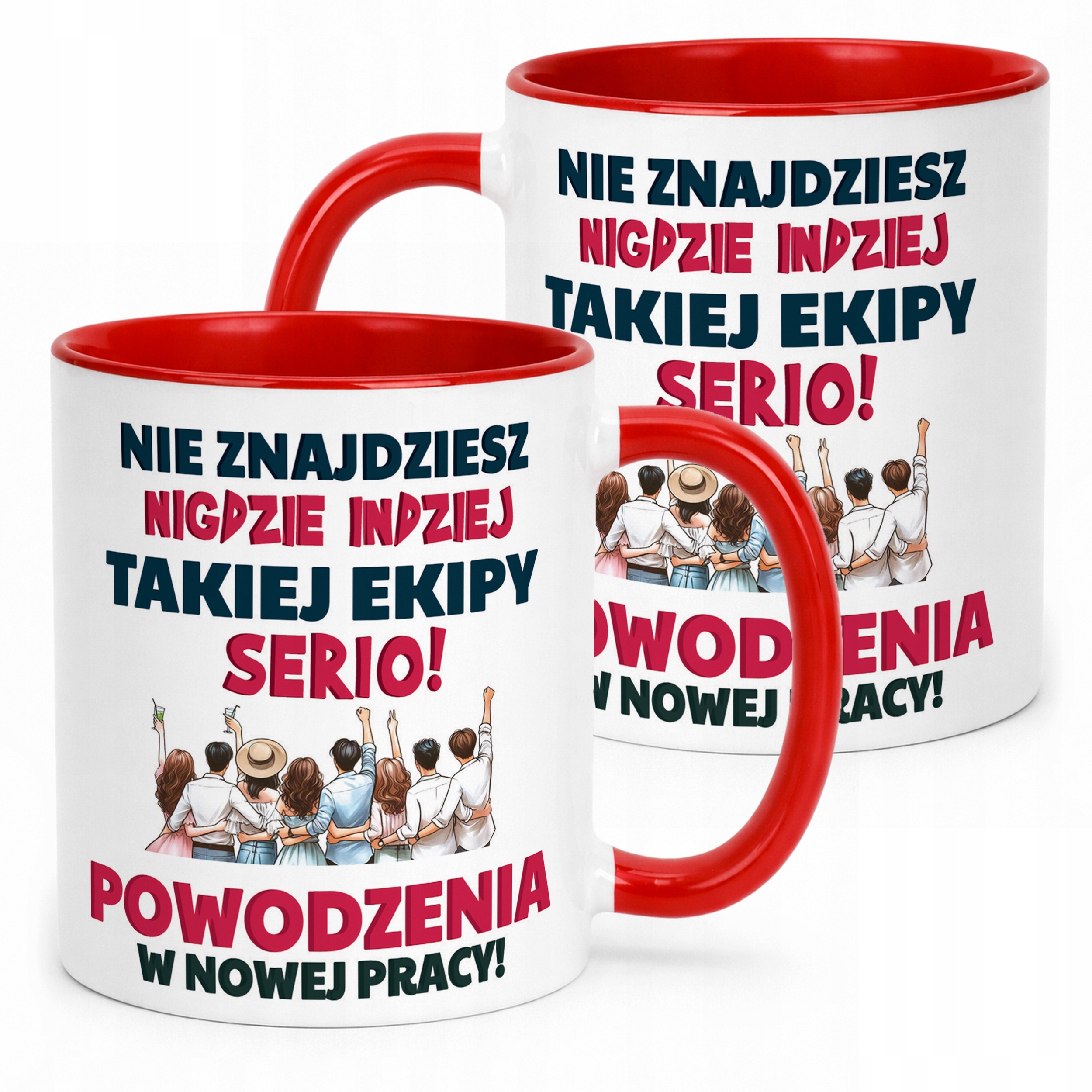 Kubek Czerwony Pożeganie Odejście z Pracy Dla Kolegi Koleżanki Prezent