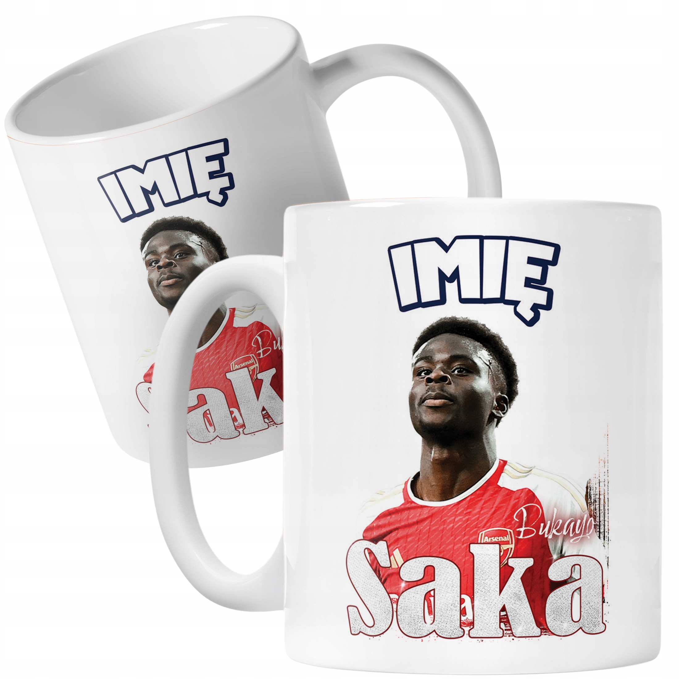 Kubek personalizowany Bukayo Saka dla kibiców Arsenal Prezent