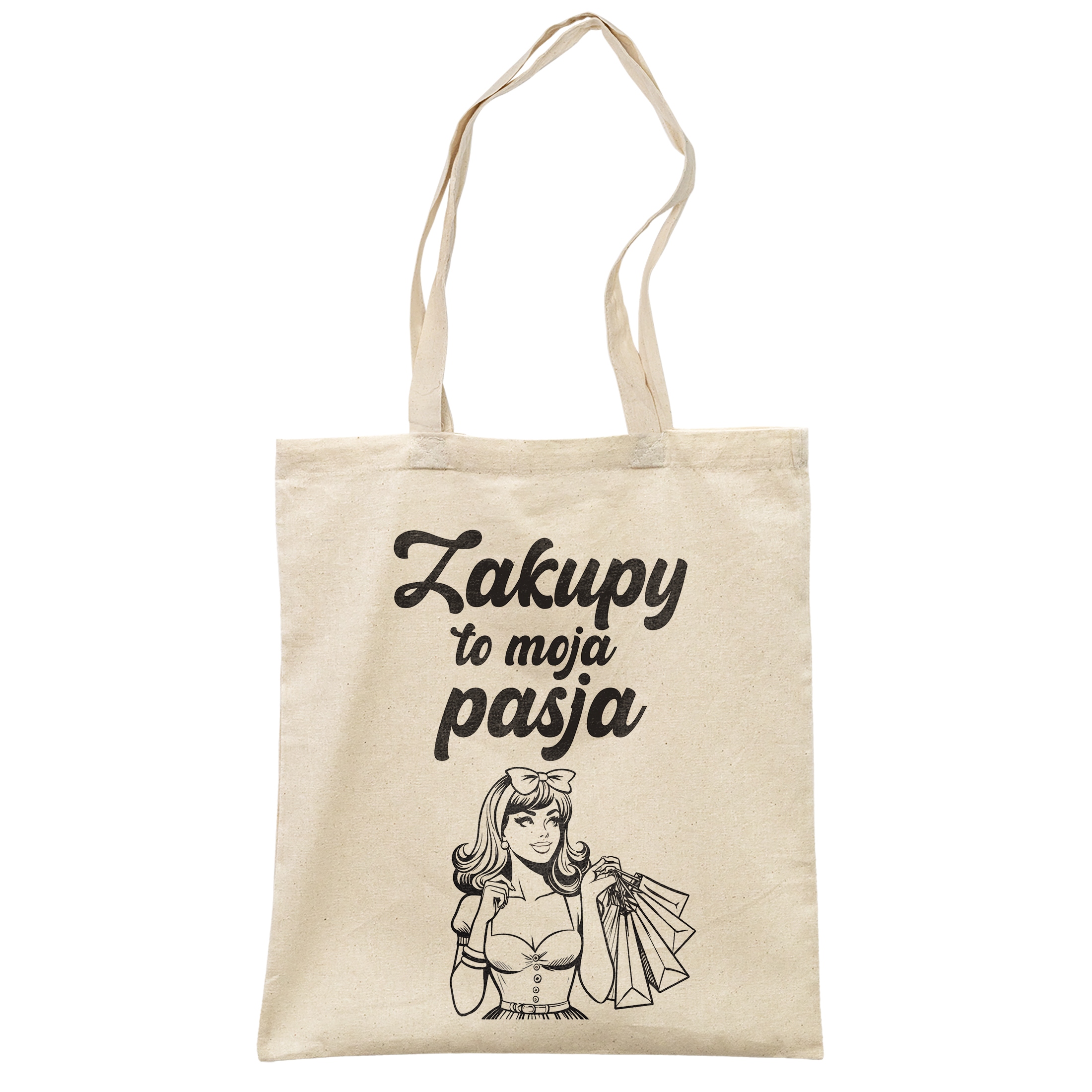 Torba bawełniana na zakupy prezent na Dzień Kobiet zakupy Moja Pasja