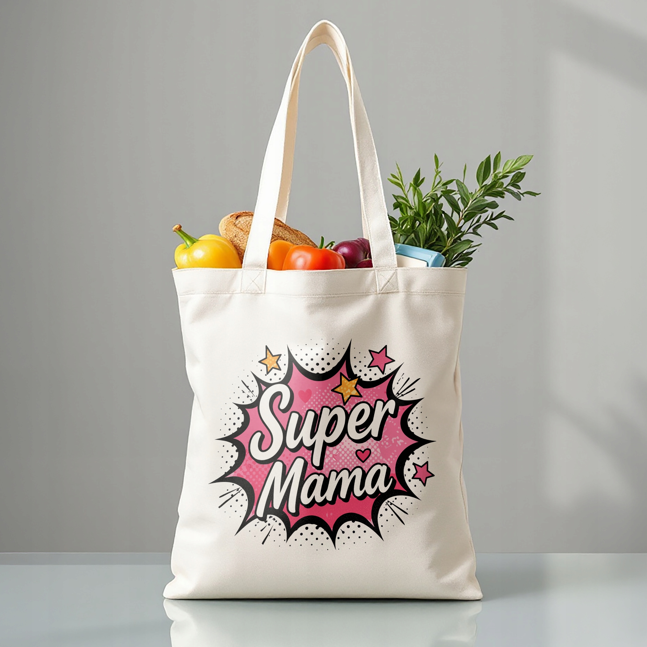 Dzień Matki prezent dla mamy torba bawełniana premium praktyczny prezent