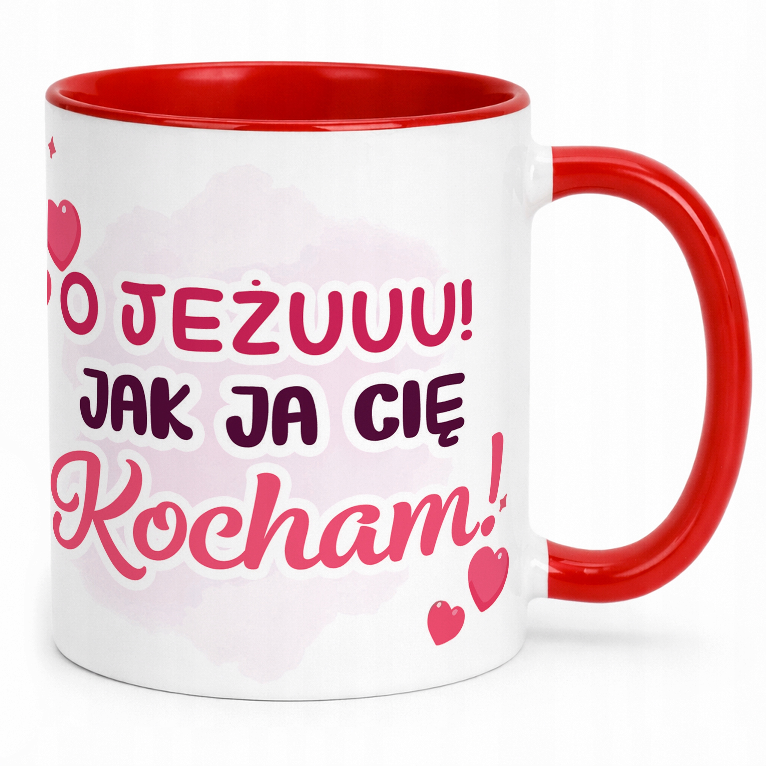 Kubek Czerwony Walentynki Miłość Prezent Upominek Dla Drugiej Połowy